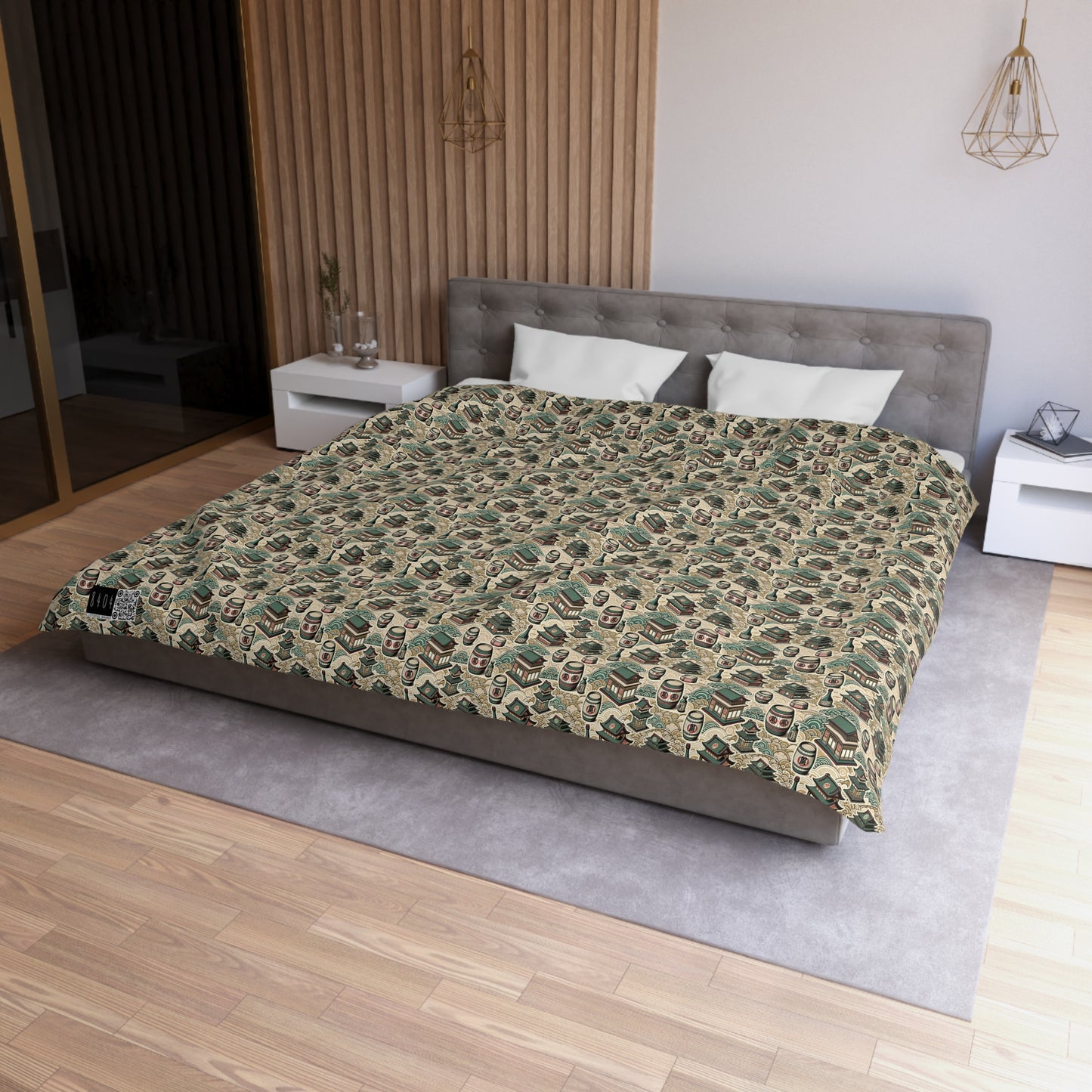 Cultural Artisanal Fusion Contemporary Cultural Elegance Microfiber Duvet Cover - 8404 Design-68