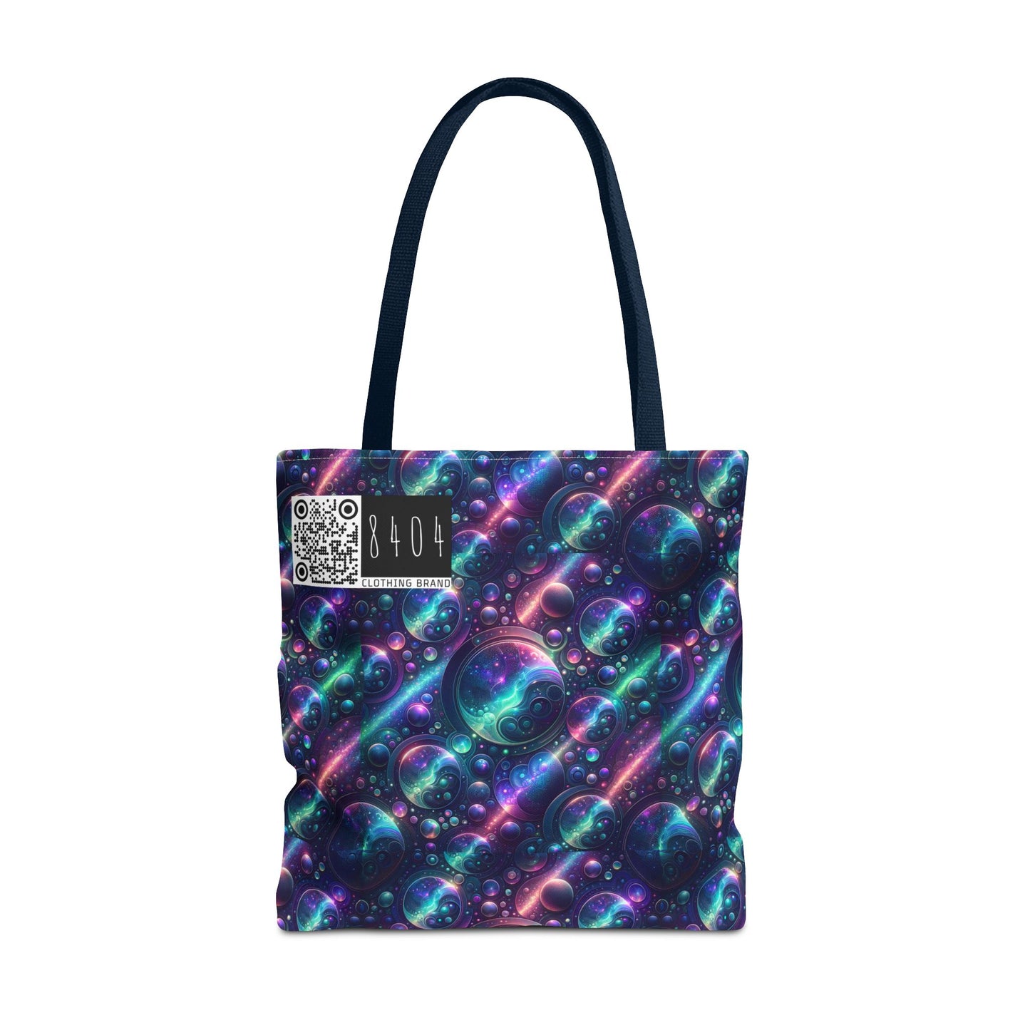 Iridescent Tech Fusion Tech-Forward Streetwear Tote Bag - 8404 Design-51