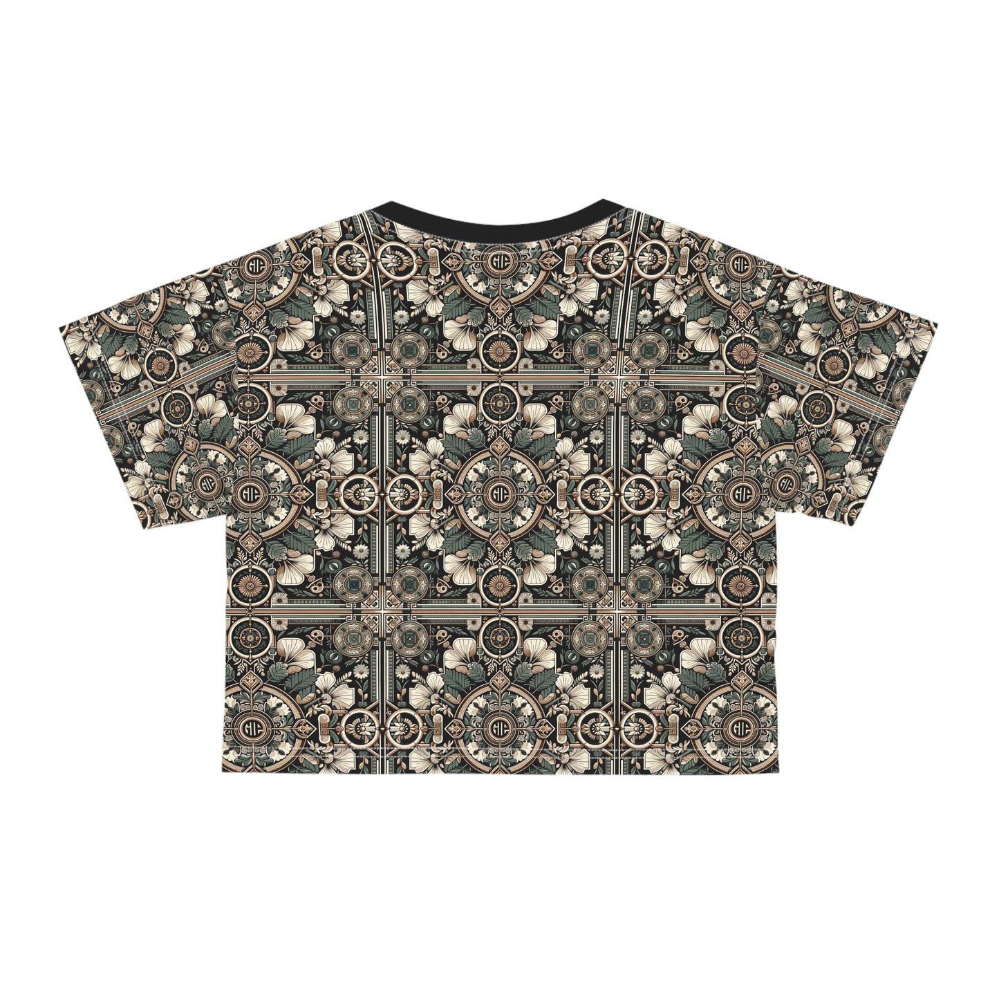 Cyber Garden Party Tech Garden Extravaganza Crop Tee - 8404 Design-66