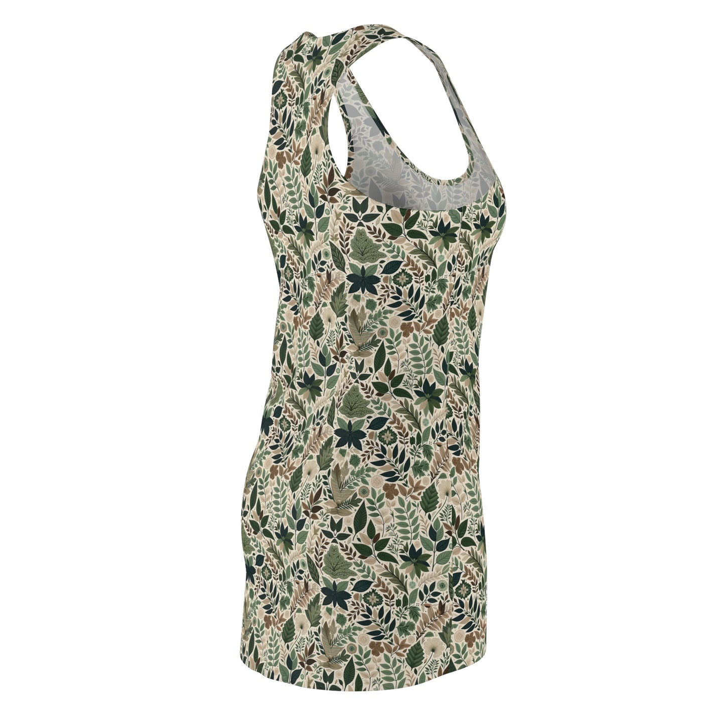 Streetwear Sustainability Environmentally Conscious Streetwear with a Natural Aesthetic Women's Cut & Sew Racerback Dress - 8404 Design-57