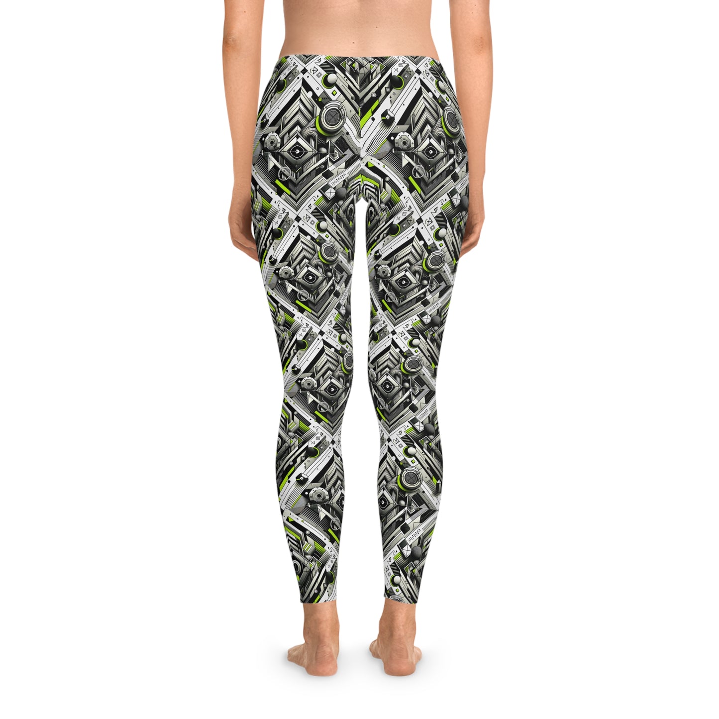 Elevated Sporty Tech Tech-Forward Streetwear Stretch Leggings - 8404 Design-70