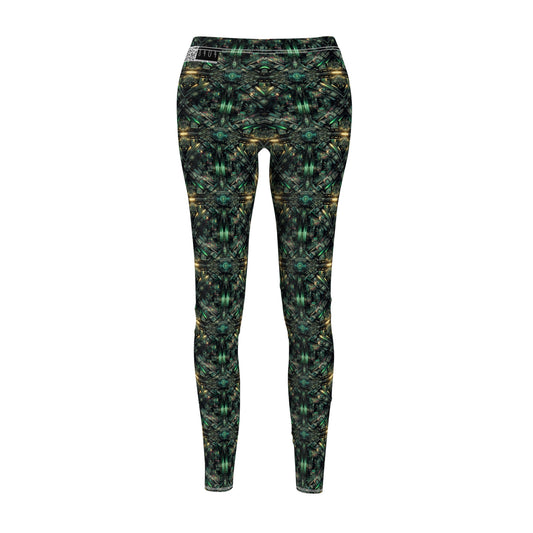 Tech Noir Graphics Tech-Inspired Streetwear Women's Cut & Sew Casual Leggings - 8404 Design-56