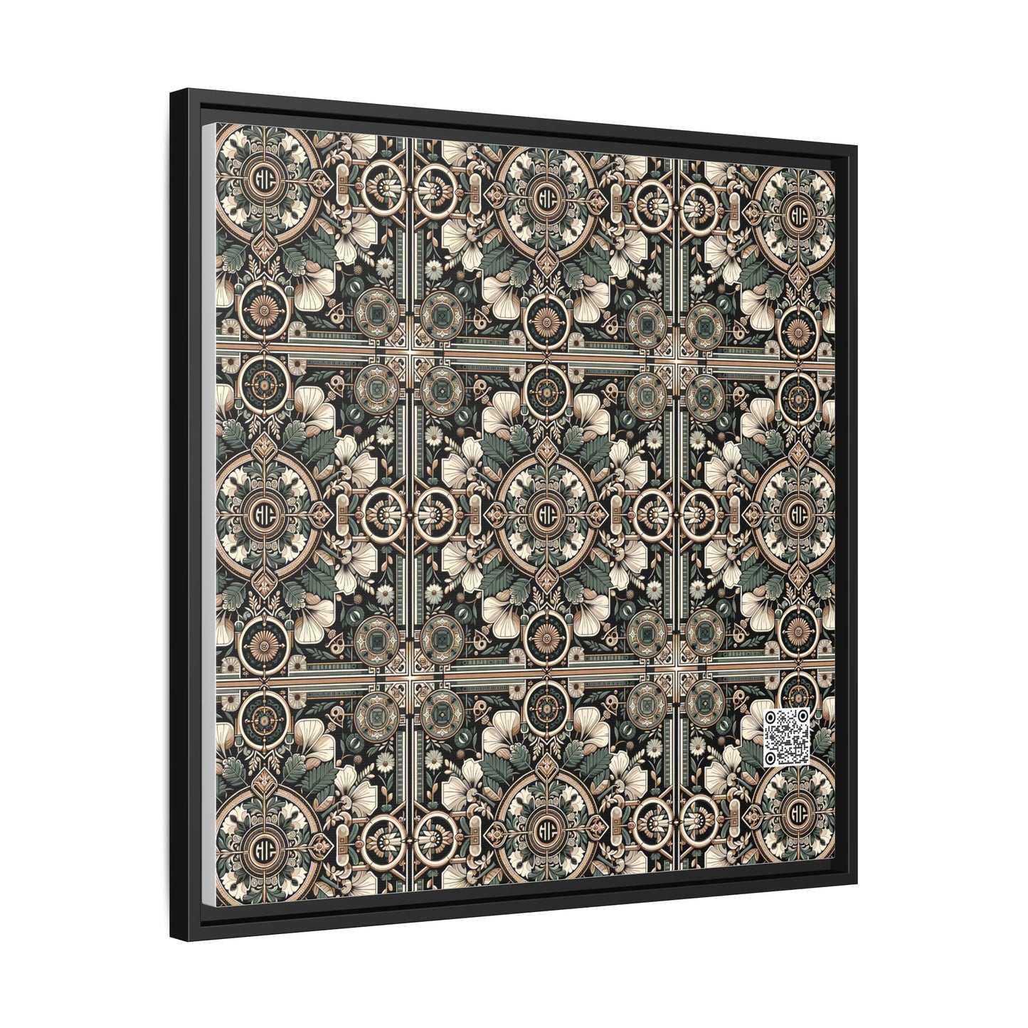 Cyber Garden Party Tech Garden Extravaganza Matte Canvas, Framed (multi-Color) - 8404 Design-66 A