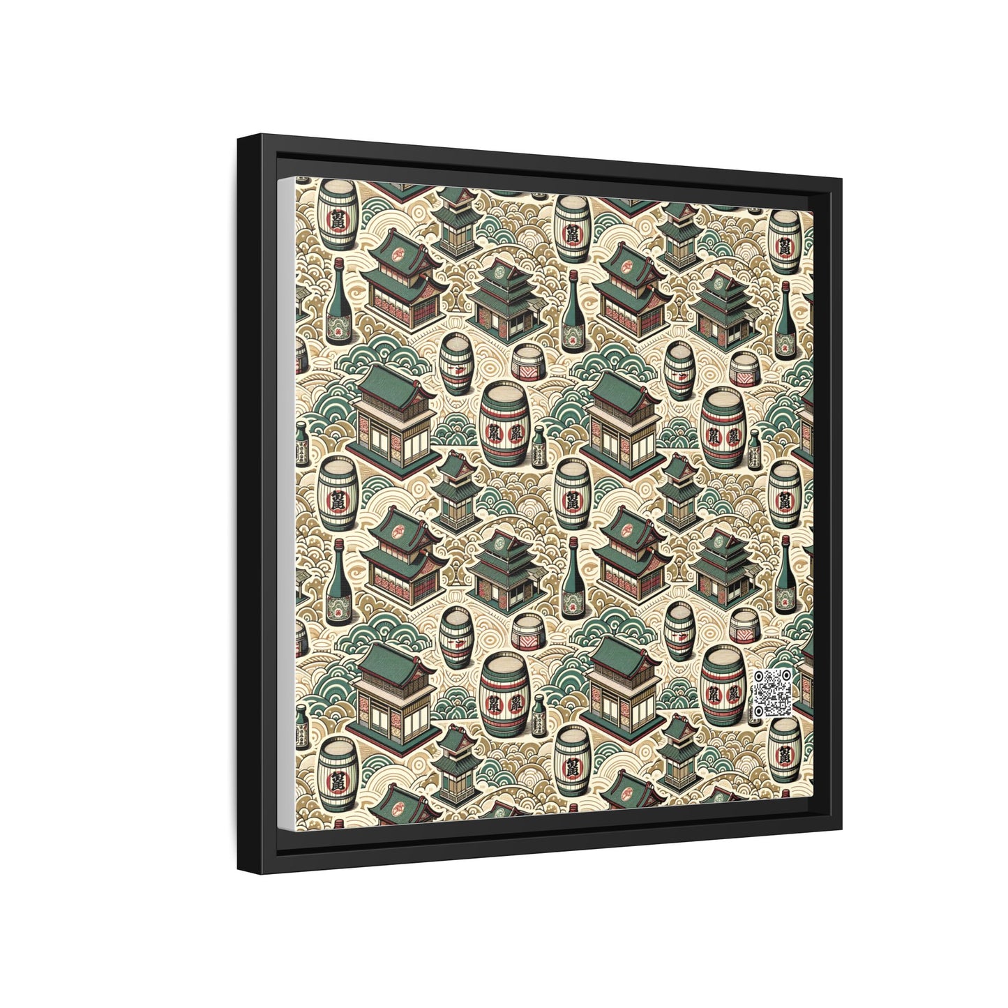 Cultural Artisanal Fusion Contemporary Cultural Elegance Matte Canvas, Framed (multi-Color) - 8404 Design-68 B