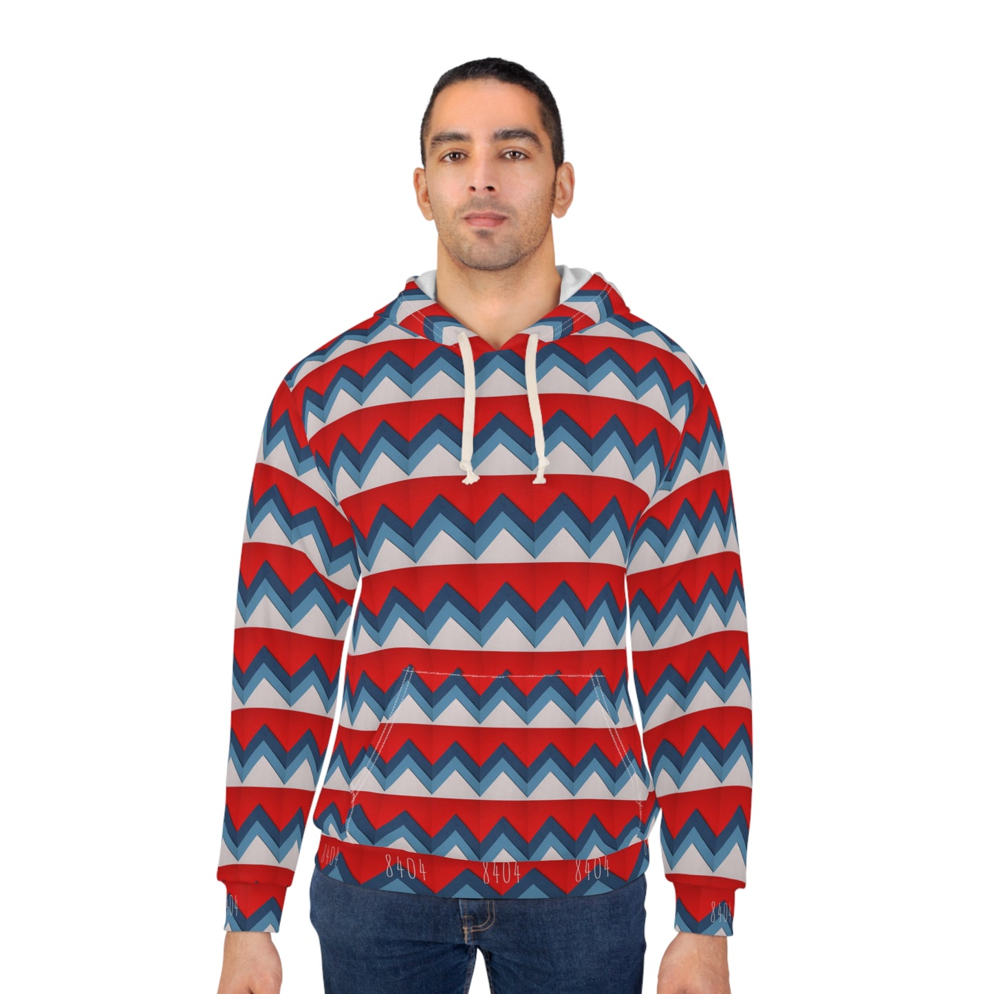 8404's Unisex Adult "chevrons" Fashion Pullover Hoodie