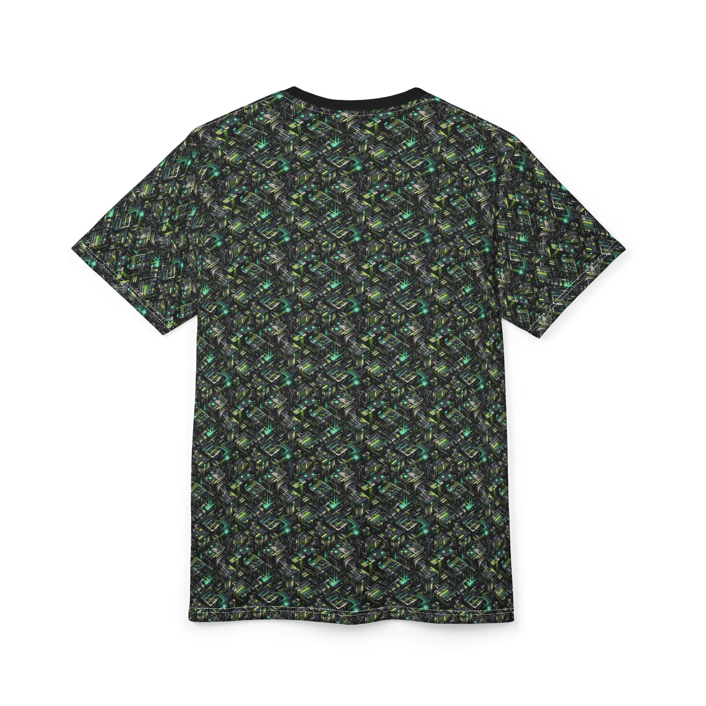 Tech-Infused Graphics Tech-Forward Streetwear Unisex Cut & Sew Tee - 8404 Design-47