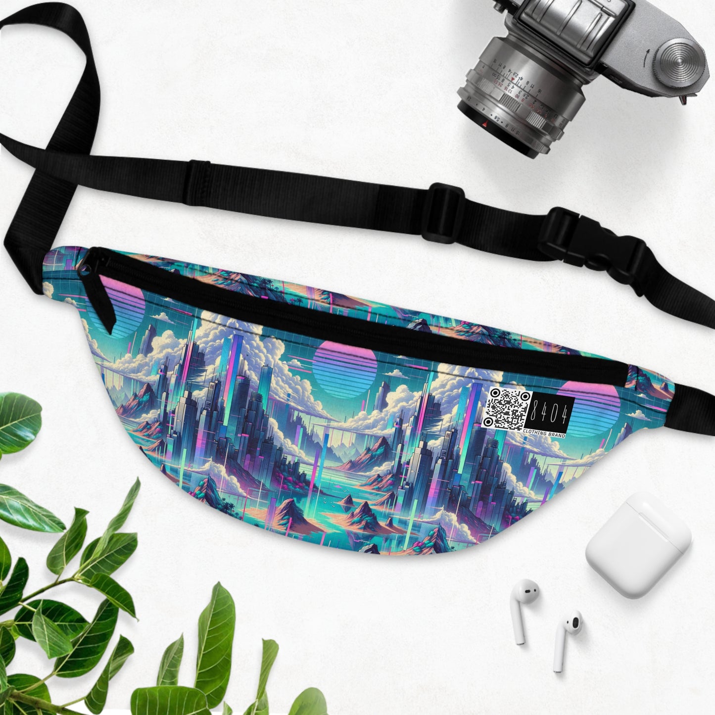 Digital Dreamscapes Digitally-Inspired Streetwear With a Dreamy, Surreal Twist Fanny Pack - 8404 Design-53