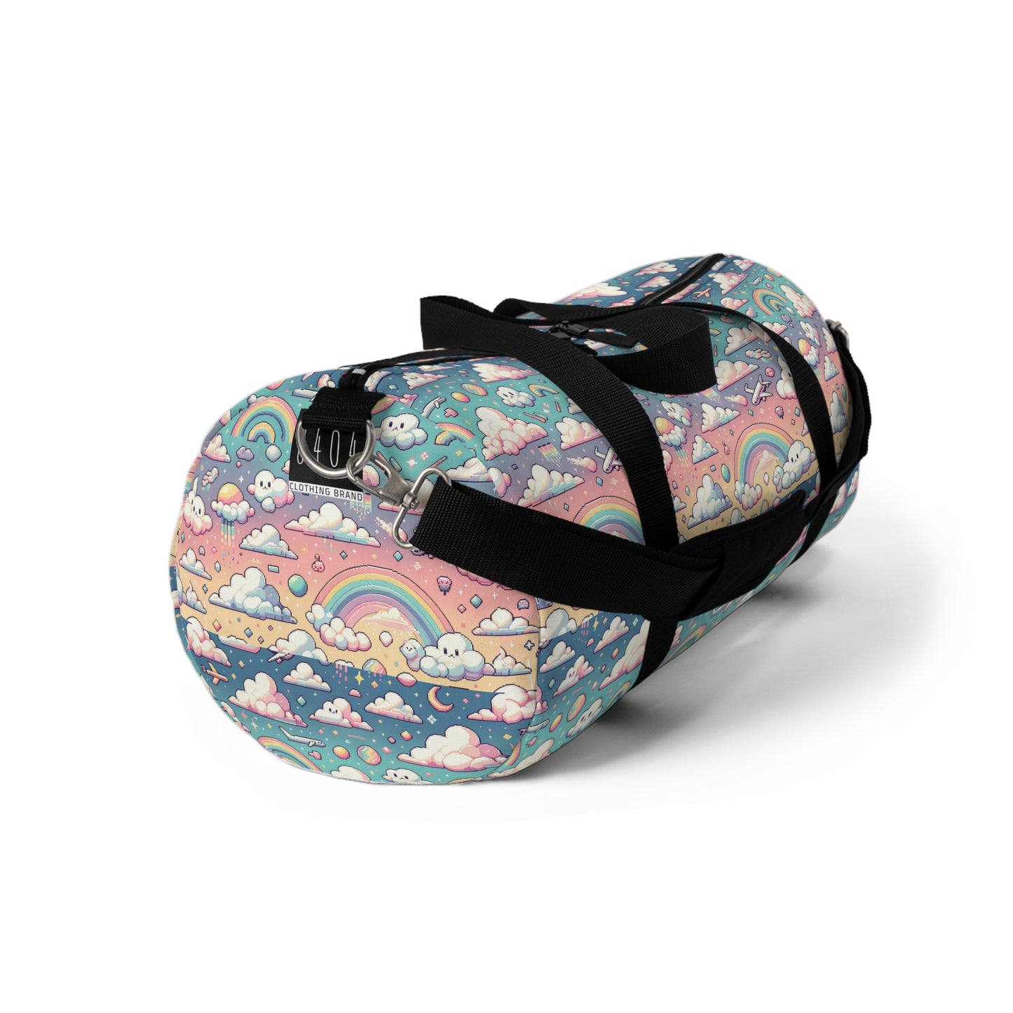 Digital Dreamland Whimsical and Nostalgic Streetwear With a Digital Twist Duffel Bag - 8404 Design-58