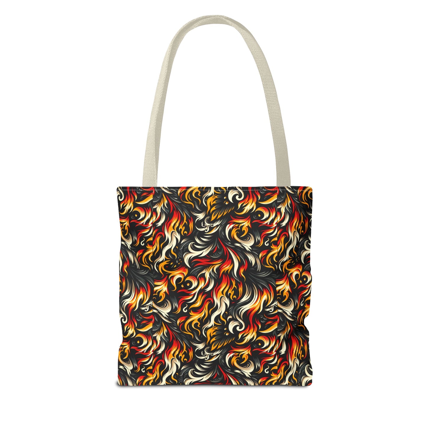 Fire & Flames Bold Streetwear Statement Tote Bag - 8404 Design-55