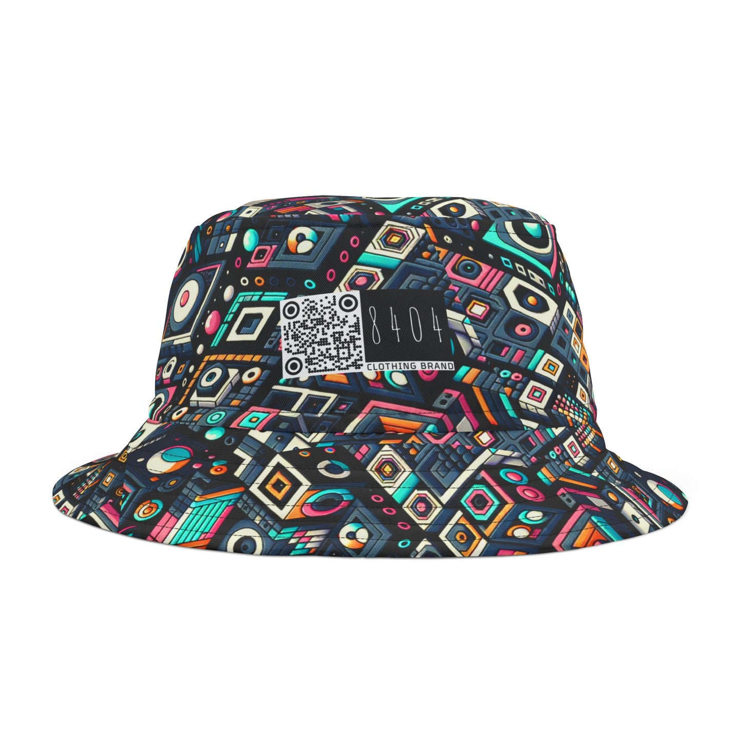 Digital Art Movement Contemporary Digital Bucket Hat - 8404 Design-56