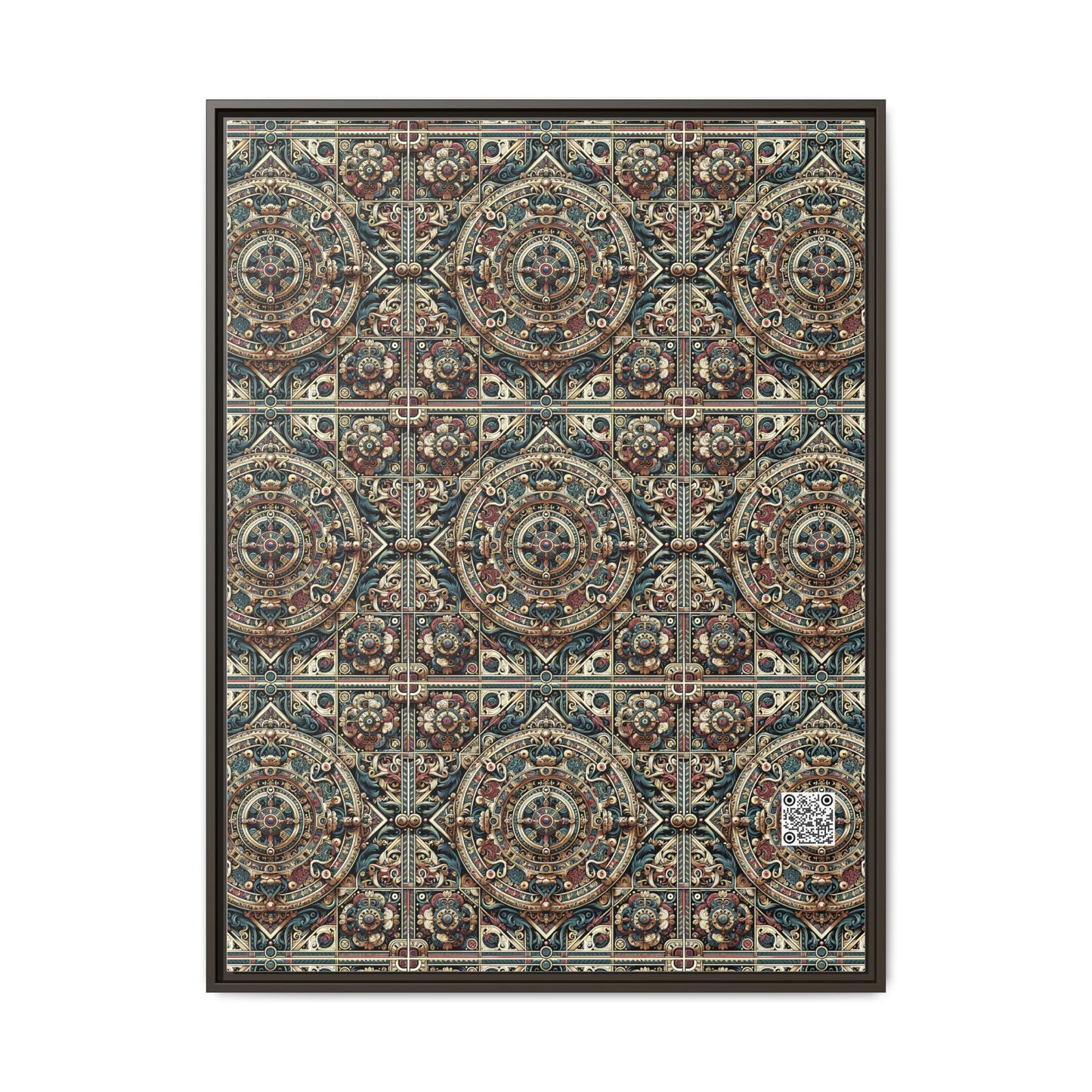 Urban Renaissance Historical Fusion With Street Edge Matte Canvas, Framed (multi-Color) - 8404 Design-57 A
