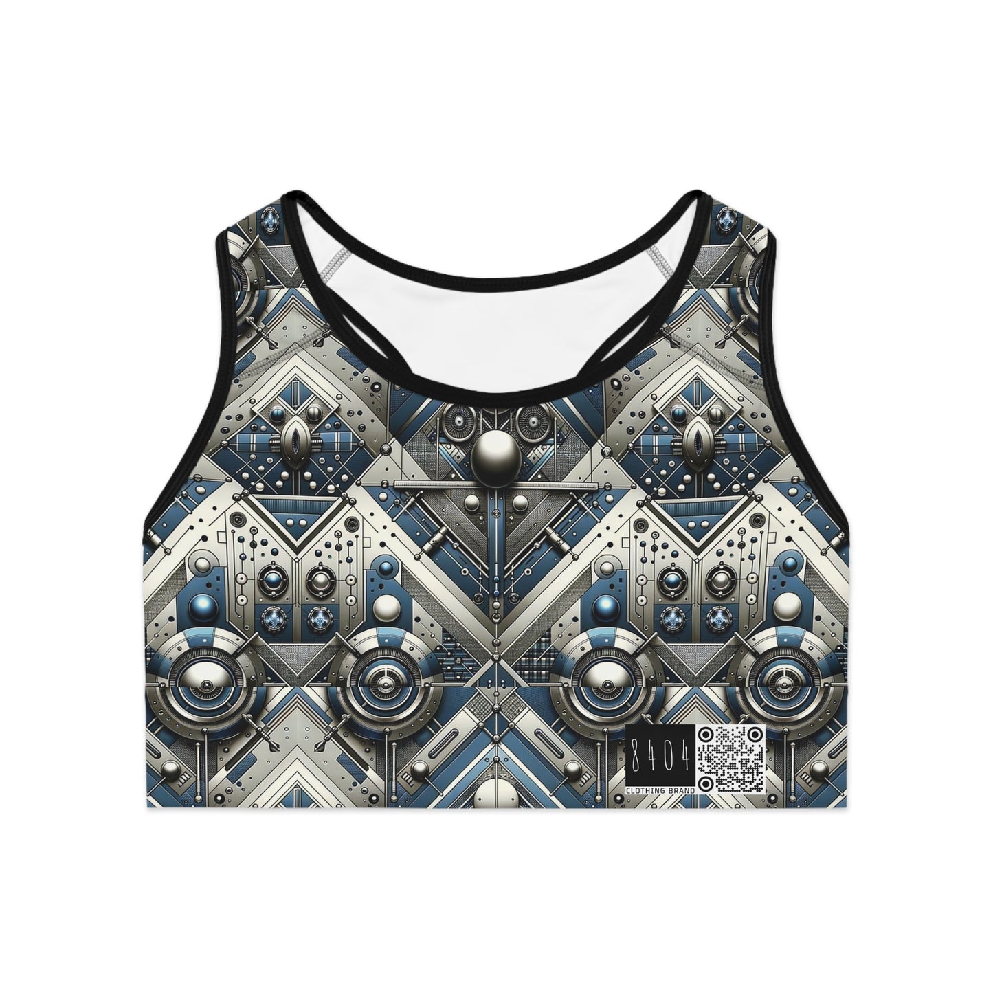 Tech Utility Fusion Tech-Forward Utility With a Futuristic Edge Sports Bra - 8404 Design-63