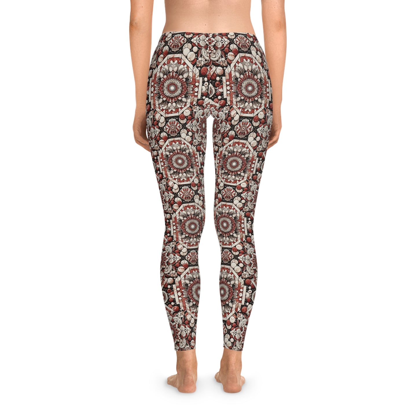 Neo Jomon Sculptural Aesthetics Artisanal Streetwear Stretch Leggings - 8404 Design-55