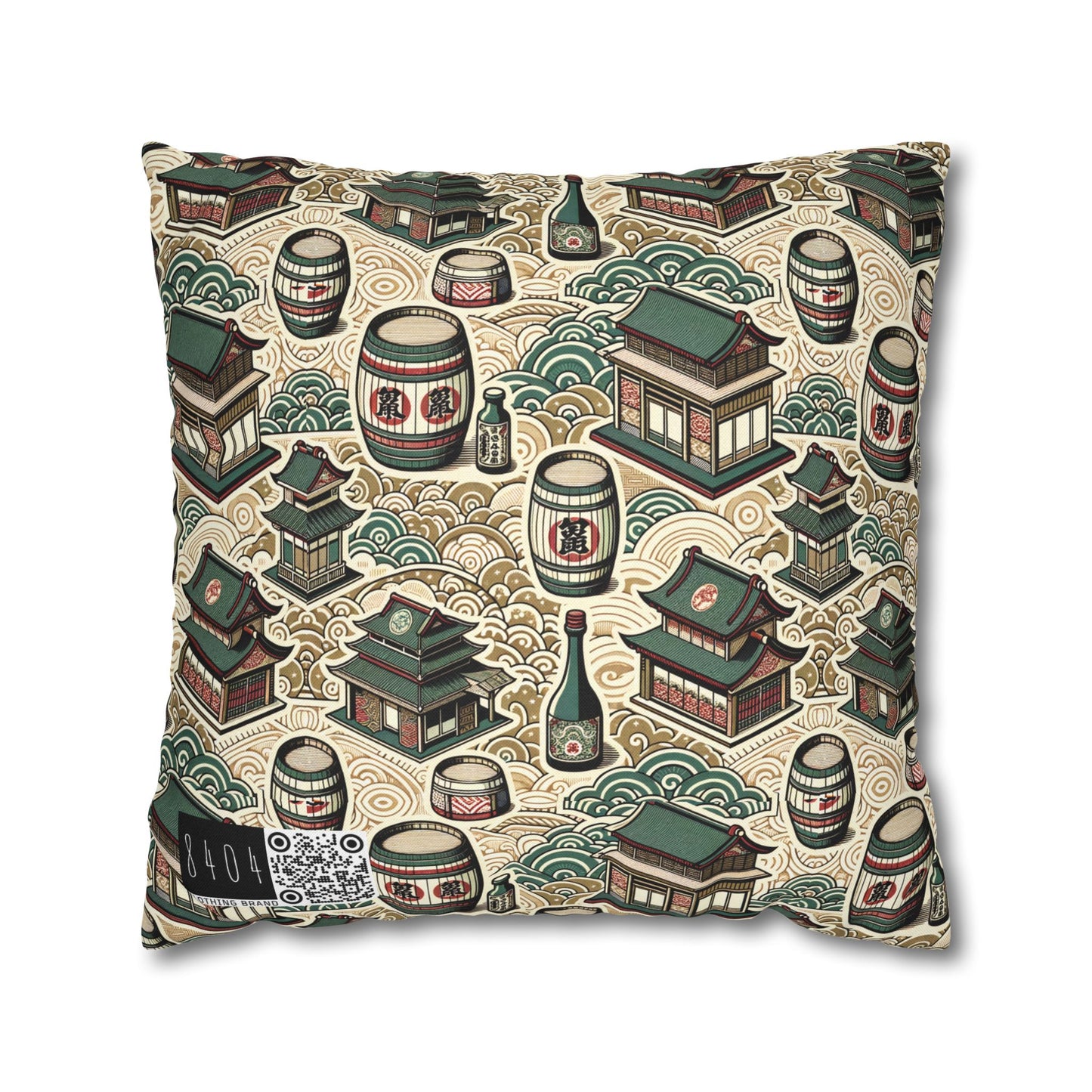 Cultural Artisanal Fusion Contemporary Cultural Elegance Spun Polyester Square Pillowcase - 8404 Design-68