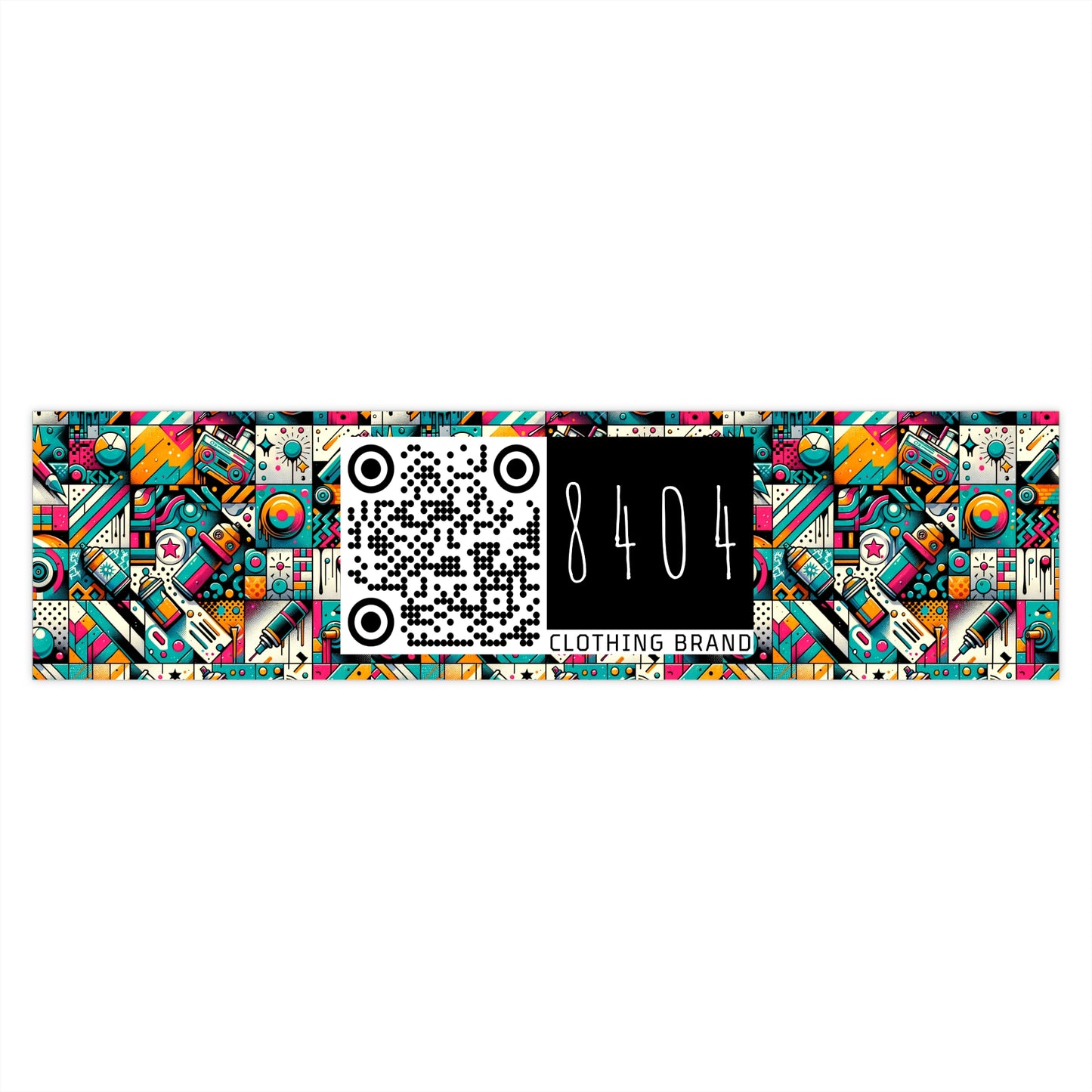 Graffiti Fusion Modern Street Art Fusion Bumper Sticker - 8404 Design-58