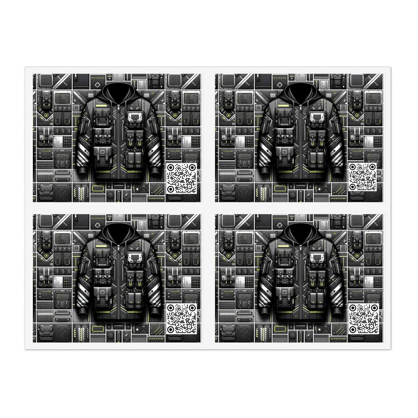 Tech Utility Futuristic Utility Sticker Sheets - 8404 Design-61