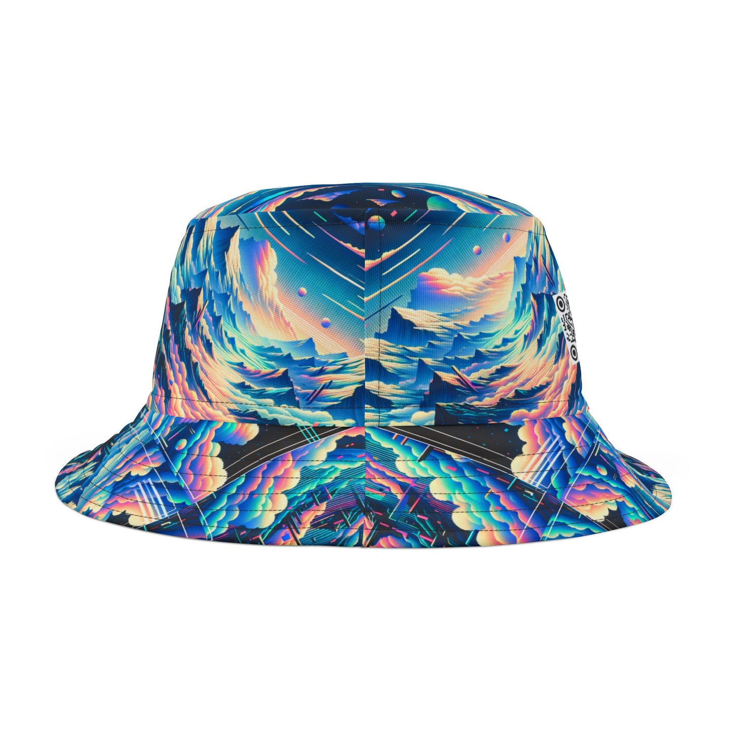 Digital Dreamscapes Digitally-Inspired Streetwear With a Dreamy, Surreal Twist Bucket Hat - 8404 Design-69