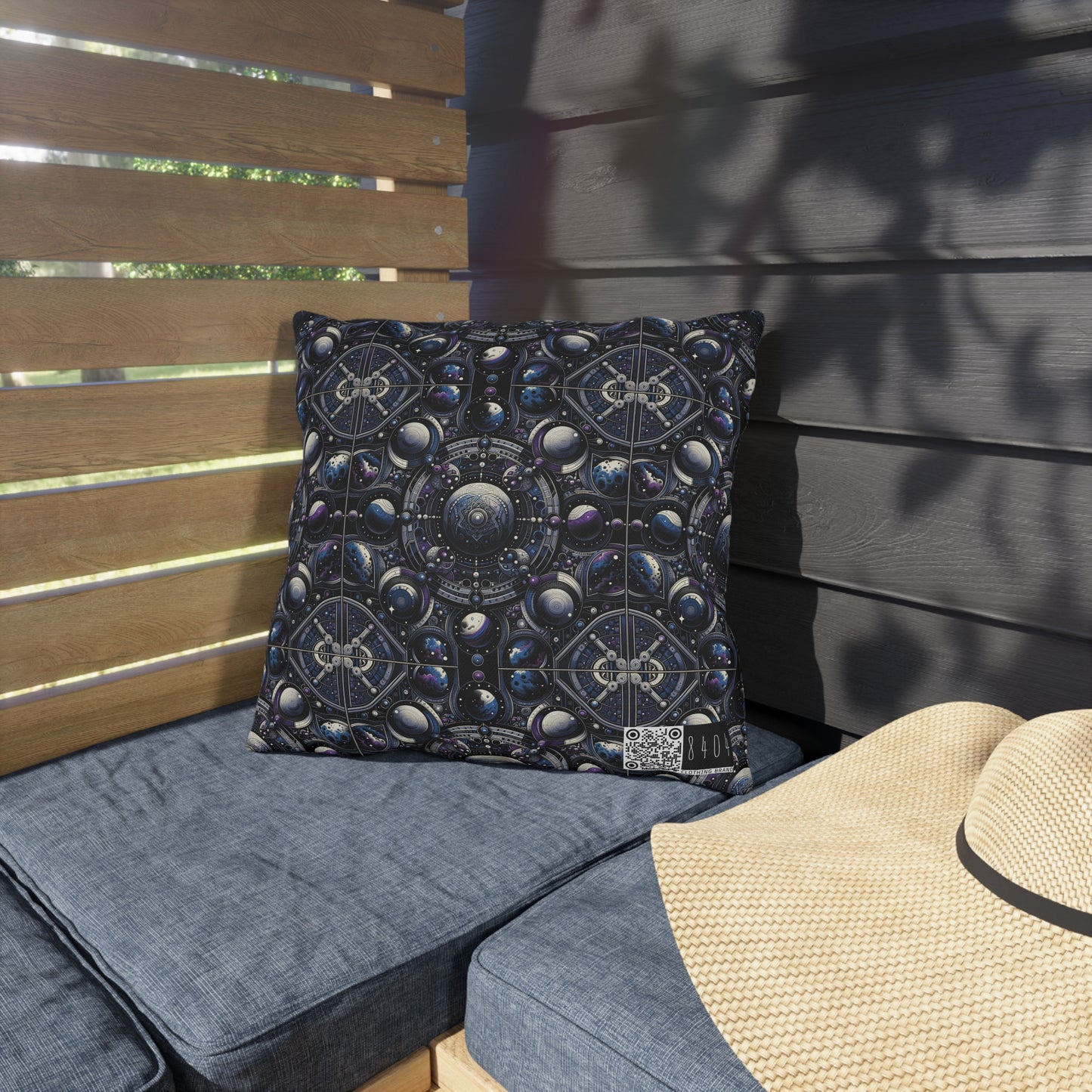 Tech Astronaut Tech-Forward Streetwear Meets Space Exploration Outdoor Pillow - 8404 Design-46