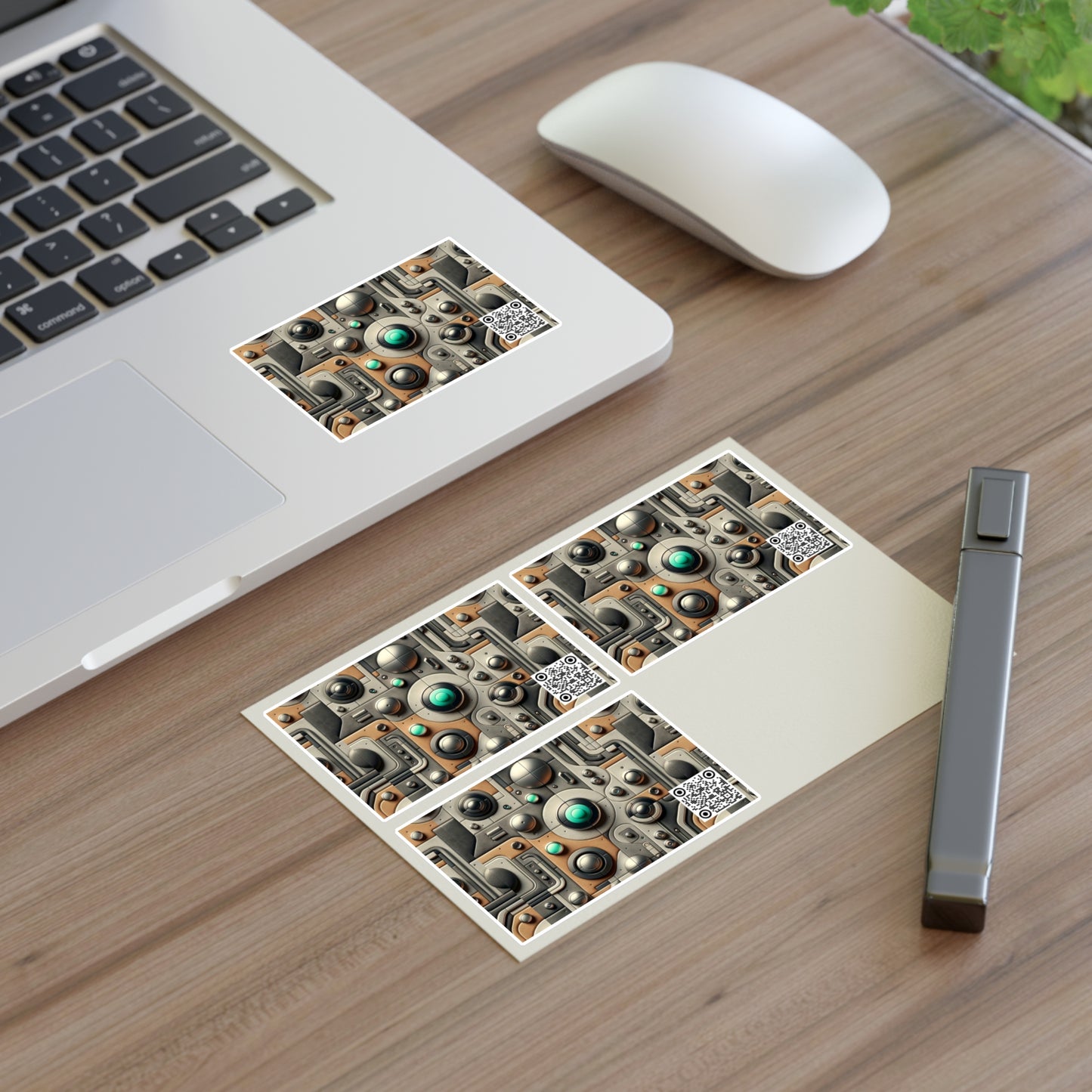 Tech Utility Chic Tech-Forward Minimalist Sticker Sheets - 8404 Design-54