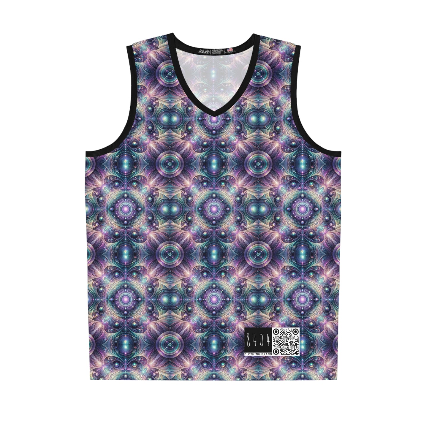 Iridescent Tech Fusion Tech-Forward Streetwear Basketball Jersey - 8404 Design-61