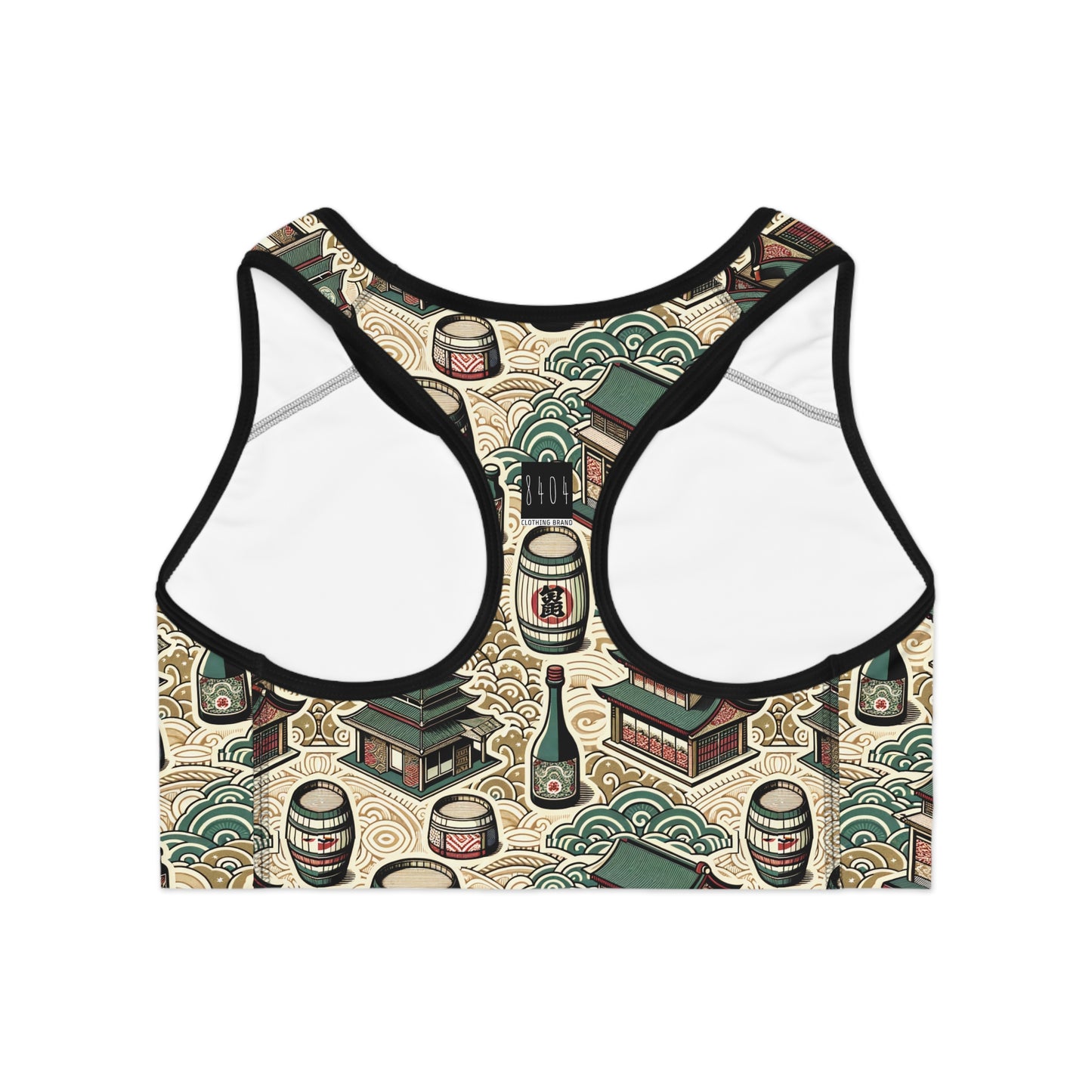Cultural Artisanal Fusion Contemporary Cultural Elegance Sports Bra - 8404 Design-68