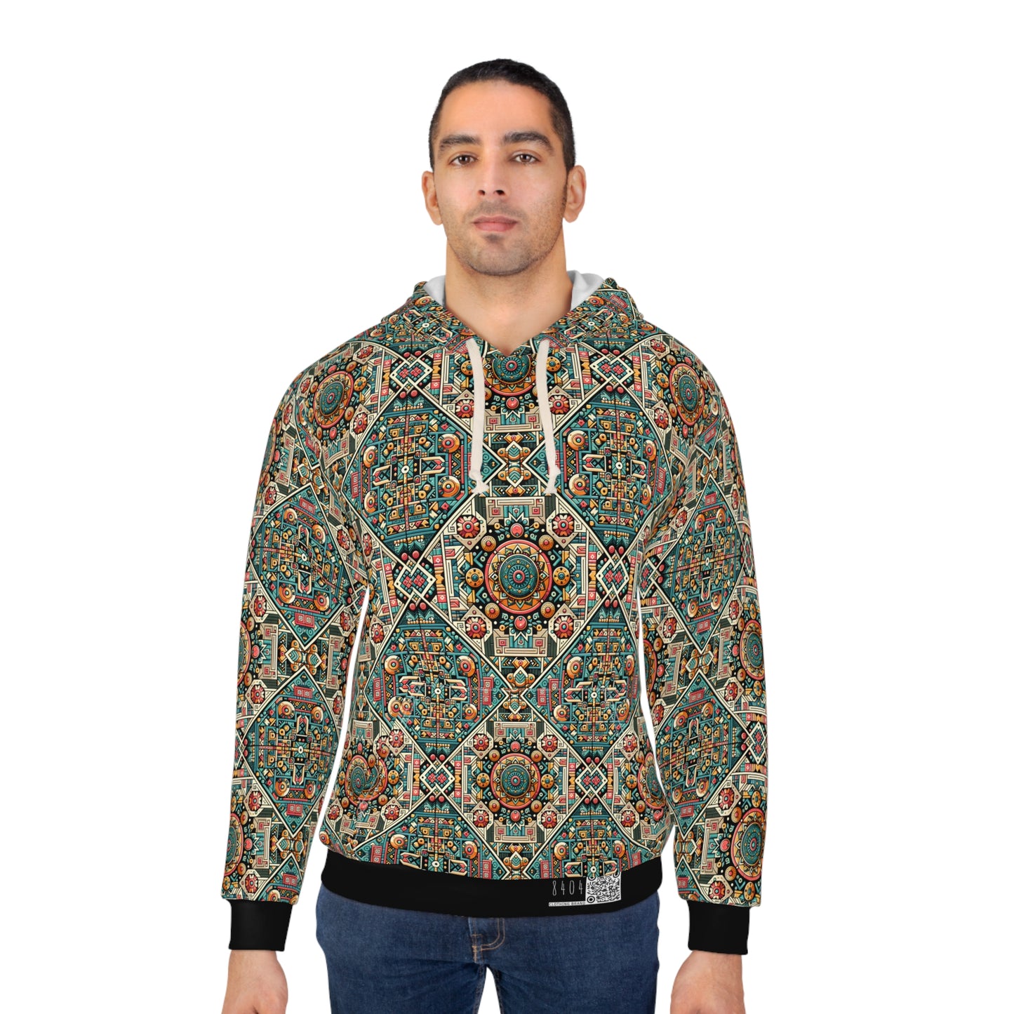 Cultural Fusion Tech Blend of Cultural Heritage With Tech-Inspired Elements Pullover Hoodie - 8404 Design-74