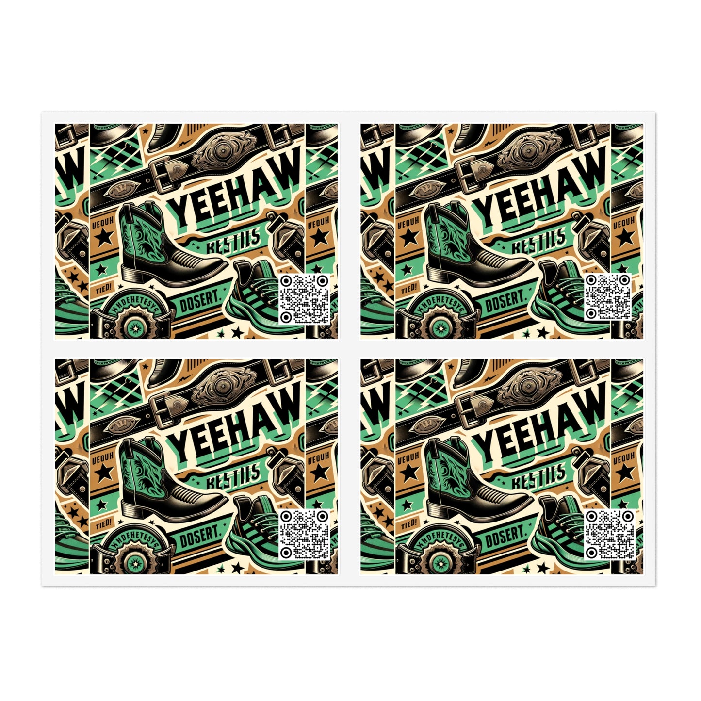 Digital Cowboy Tech-Western Fusion Sticker Sheets - 8404 Design-52