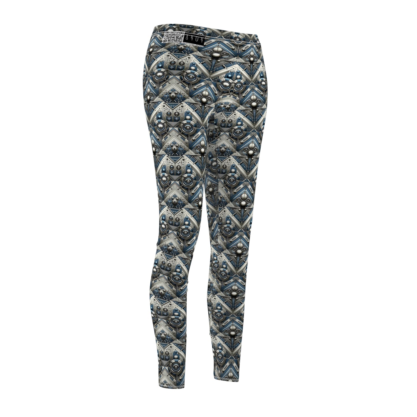 Tech Utility Fusion Tech-Forward Utility With a Futuristic Edge Women's Cut & Sew Casual Leggings - 8404 Design-63