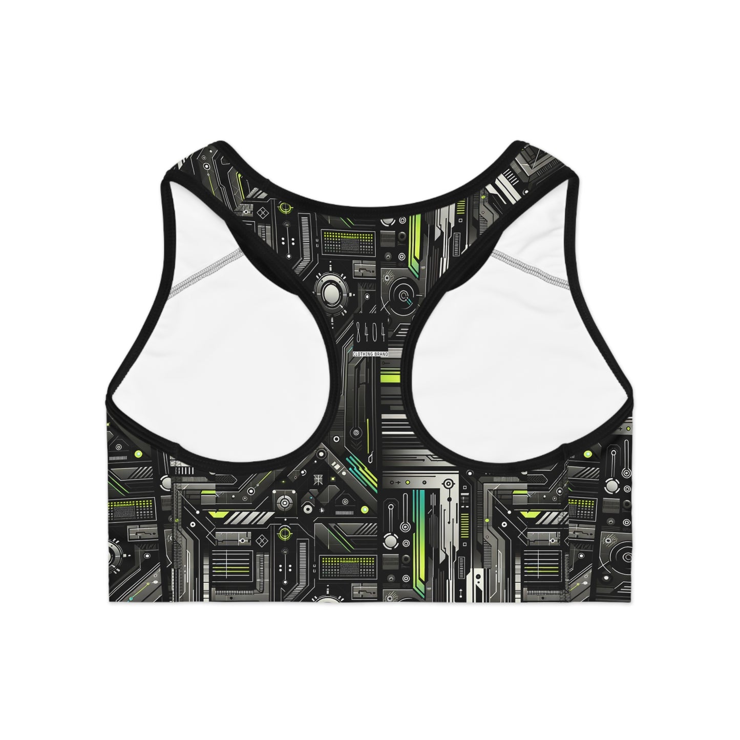 Tech Noir Tech-Forward Minimalism Sports Bra - 8404 Design-60