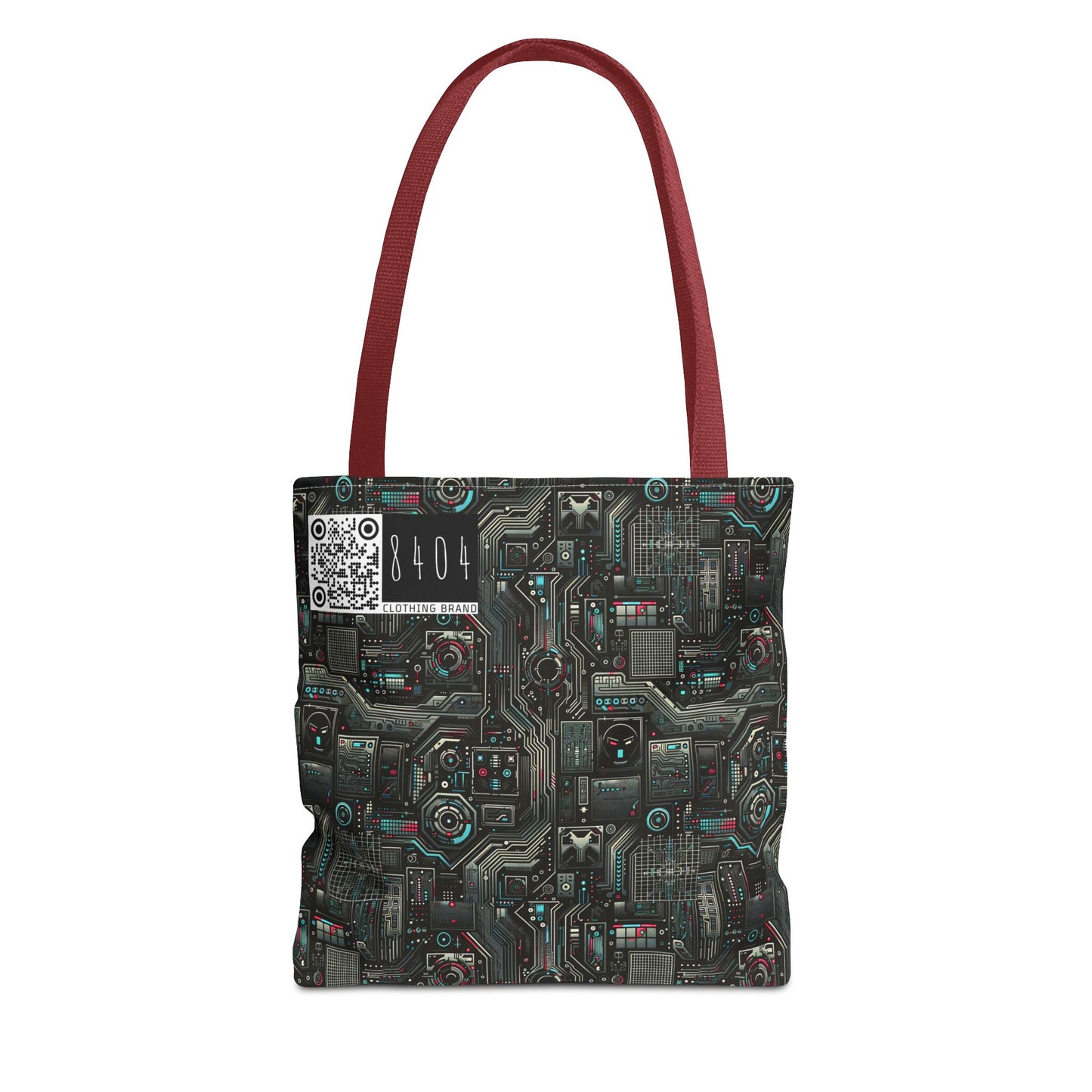 Tech Noir Aesthetics Sleek Tech Streetwear Tote Bag - 8404 Design-52