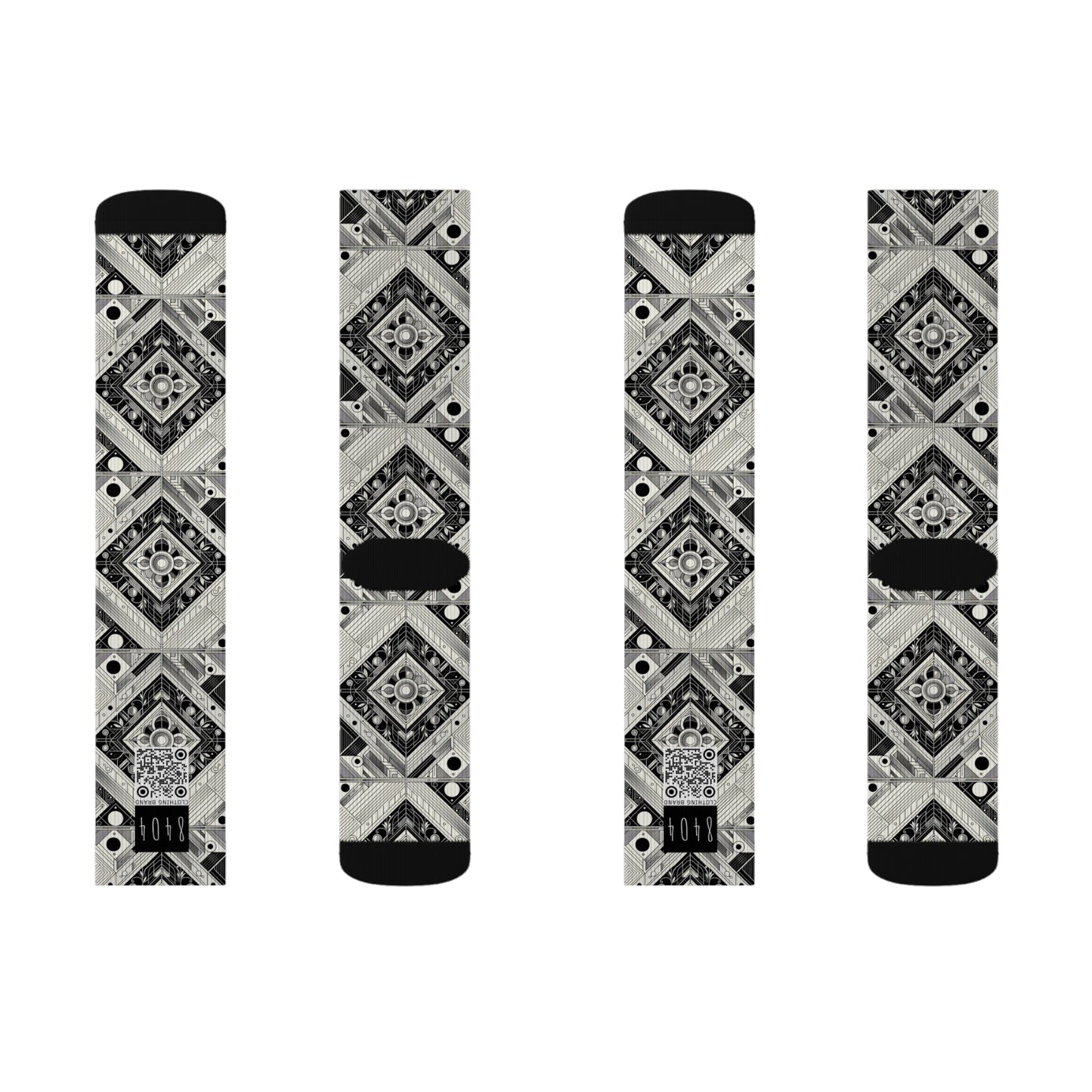 Tech Minimalism Minimalist Tech Sublimation Socks - 8404 Design-54