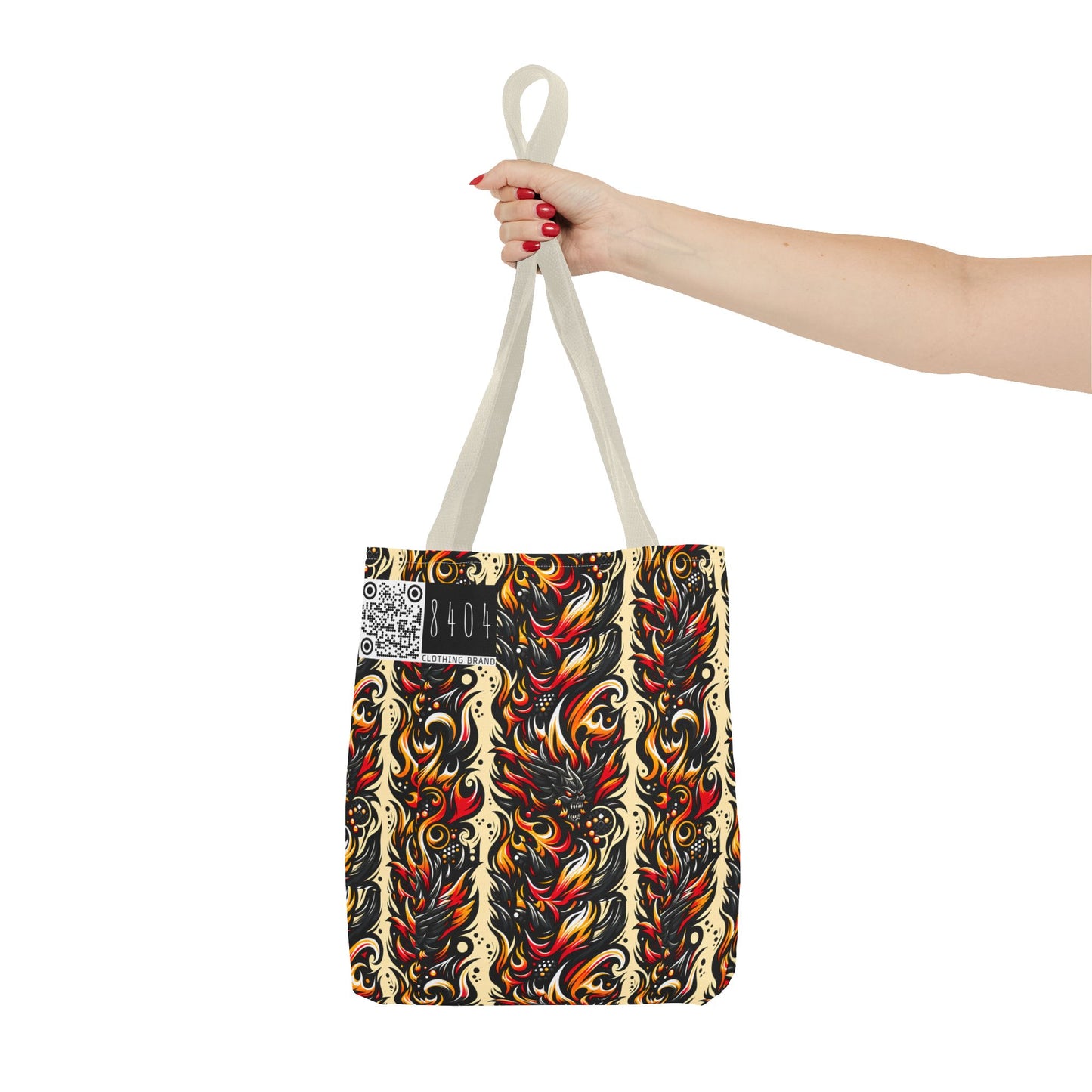 Flame Graphics Maximalist Streetwear Tote Bag - 8404 Design-65