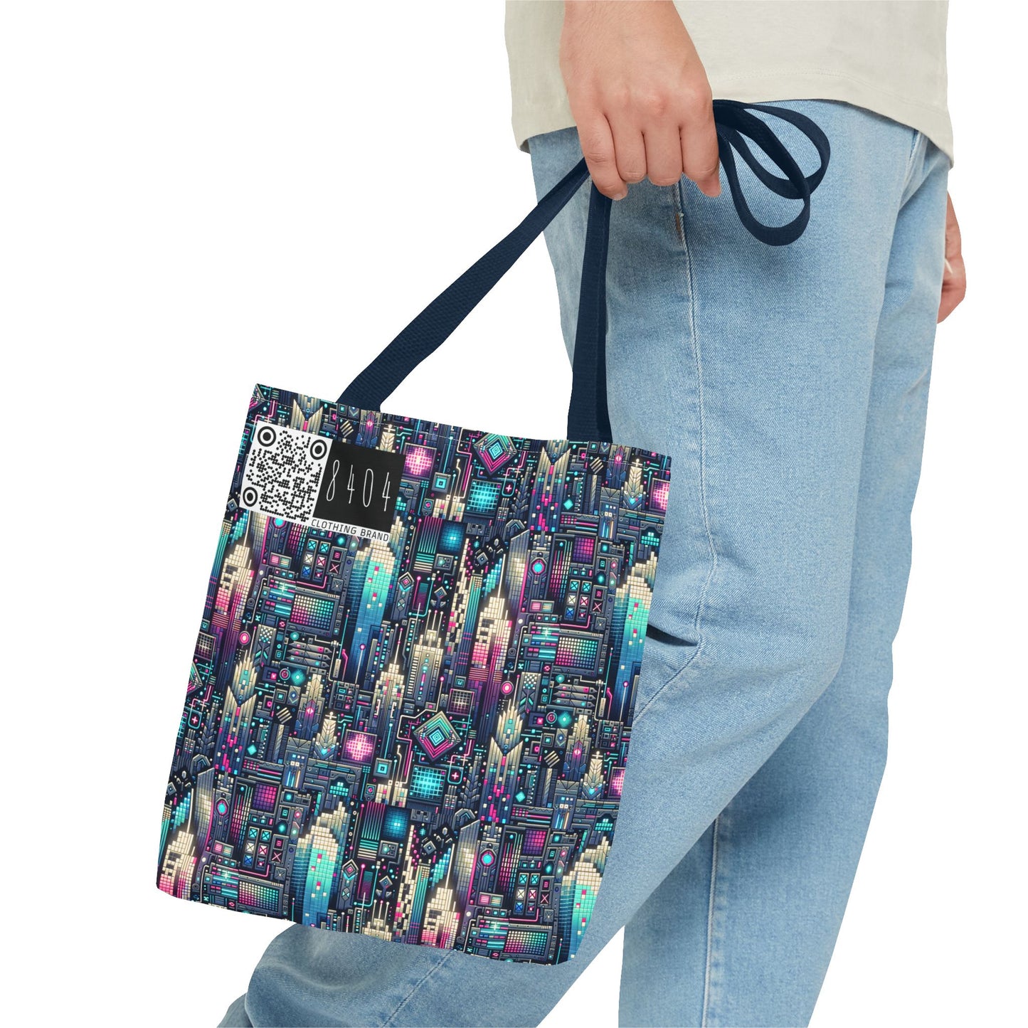 Digital Renaissance Tech-Forward Maximalism Tote Bag - 8404 Design-56