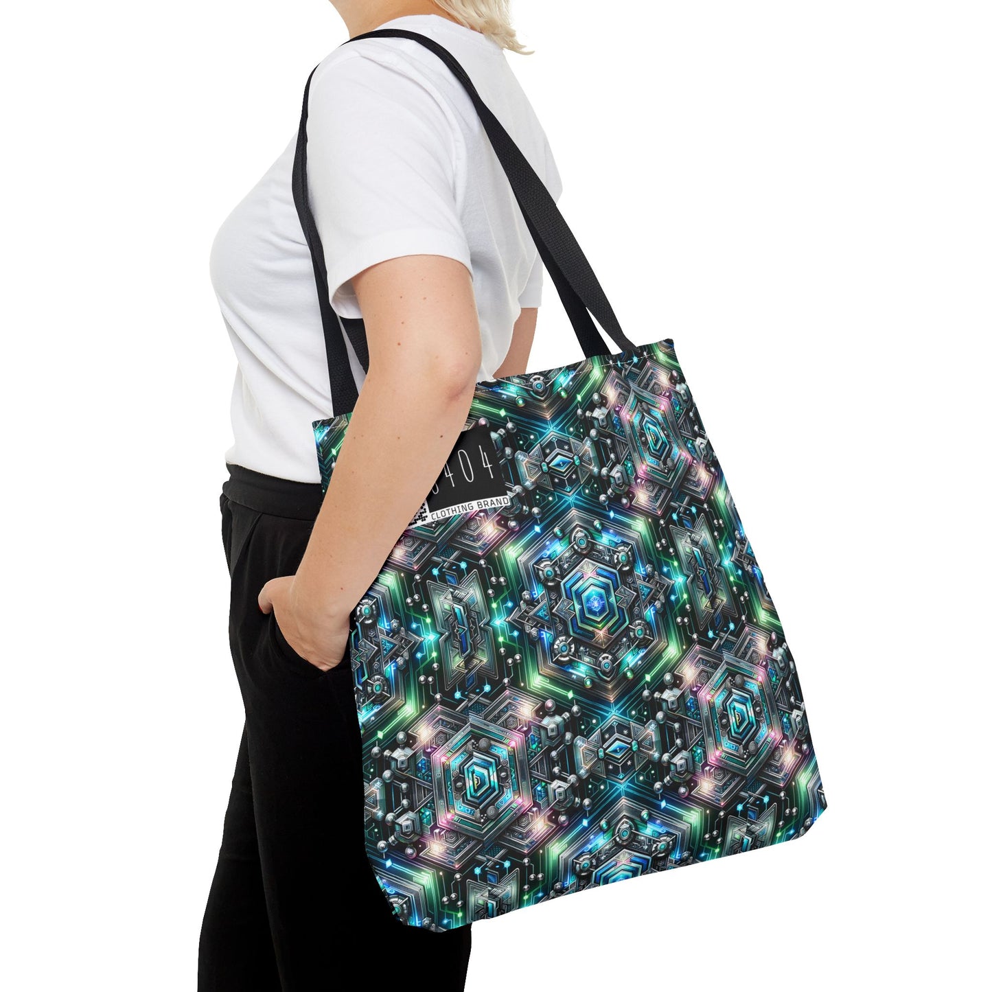 Tech-Infused Futurism Futuristic Tech Tote Bag - 8404 Design-63