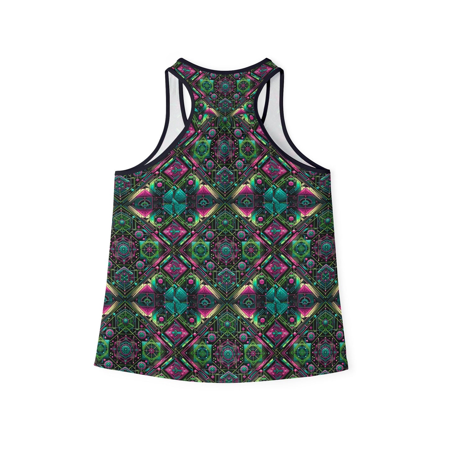 Tech-Infused Graphics Tech-Forward Streetwear Women's Tank Top - 8404 Design-45