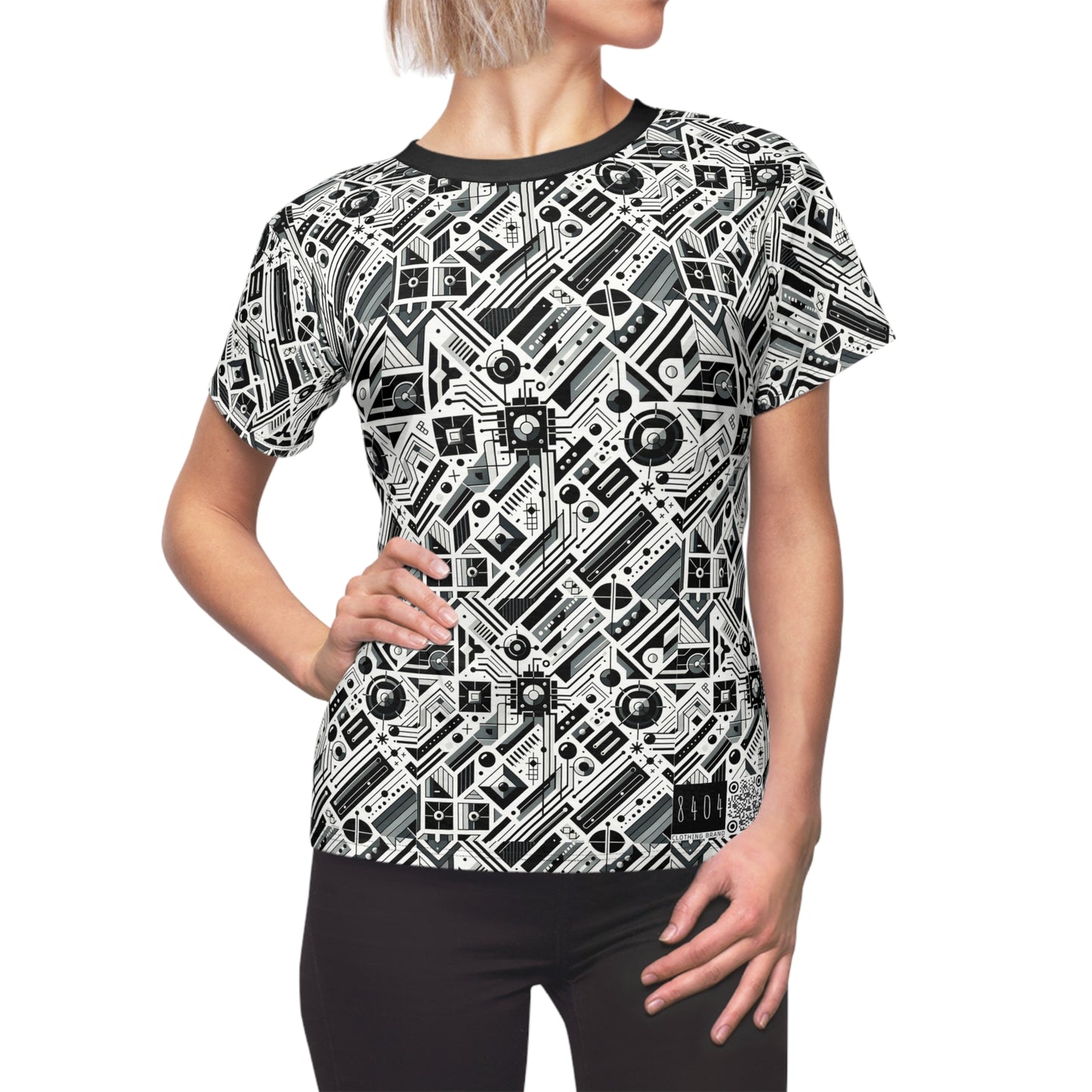 Digital Minimalism Minimalist Tech Women's Cut & Sew Tee - 8404 Design-62