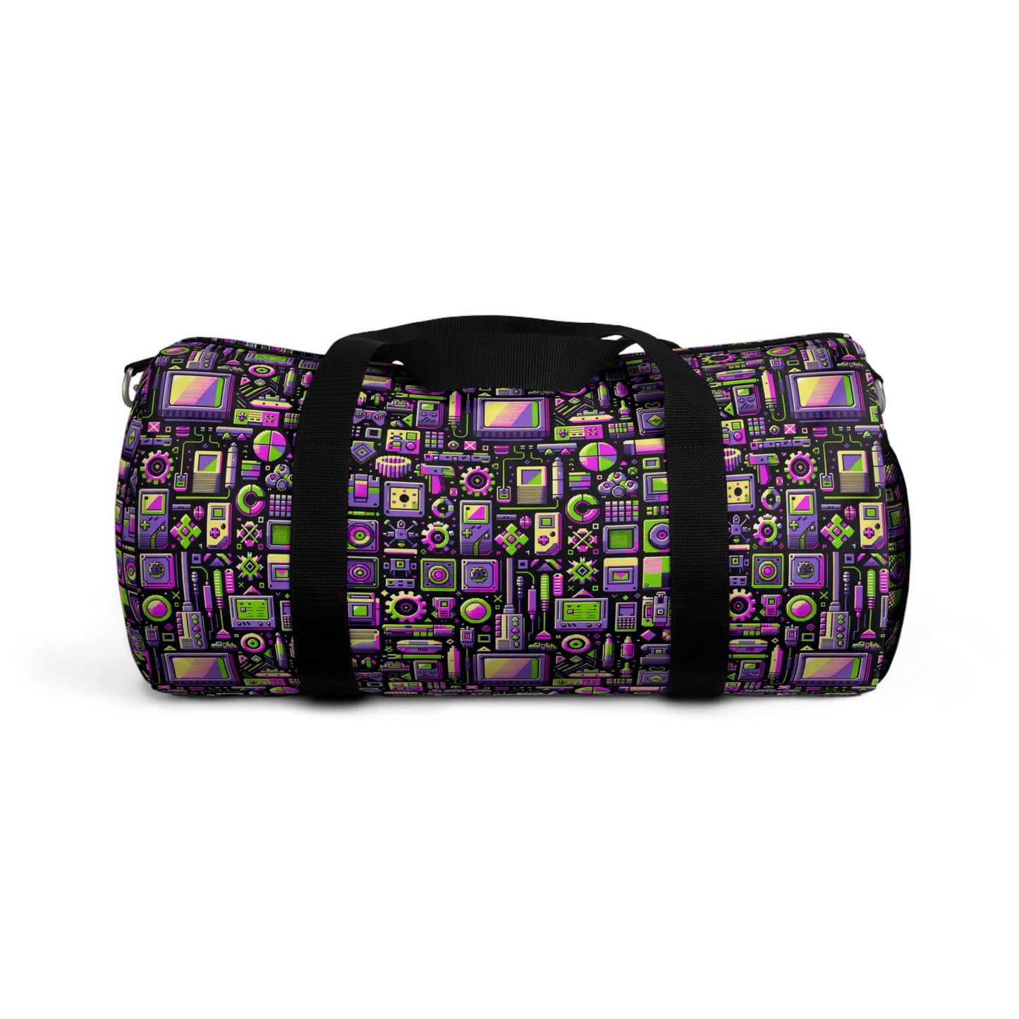 Digital Nostalgia Remix Modern Vintage Fusion Duffel Bag - 8404 Design-67