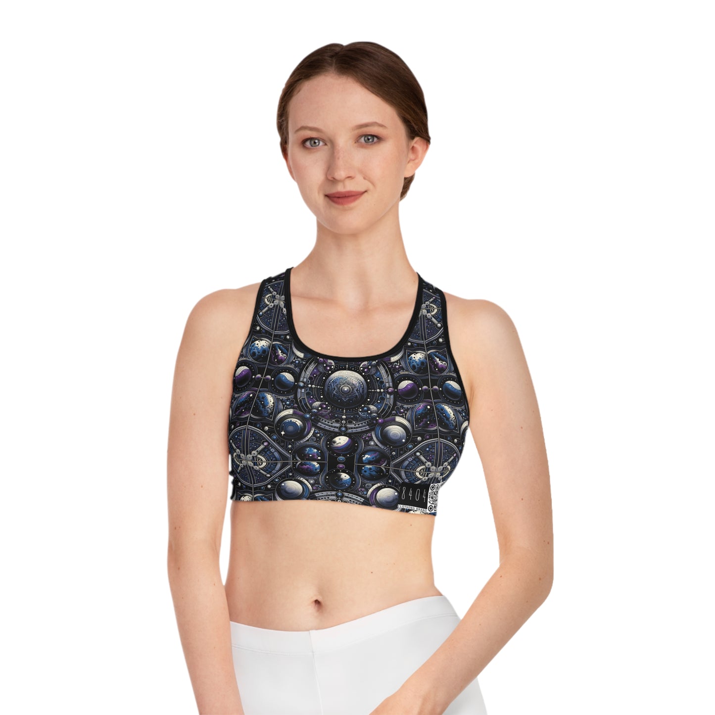 Tech Astronaut Tech-Forward Streetwear Meets Space Exploration Sports Bra - 8404 Design-46