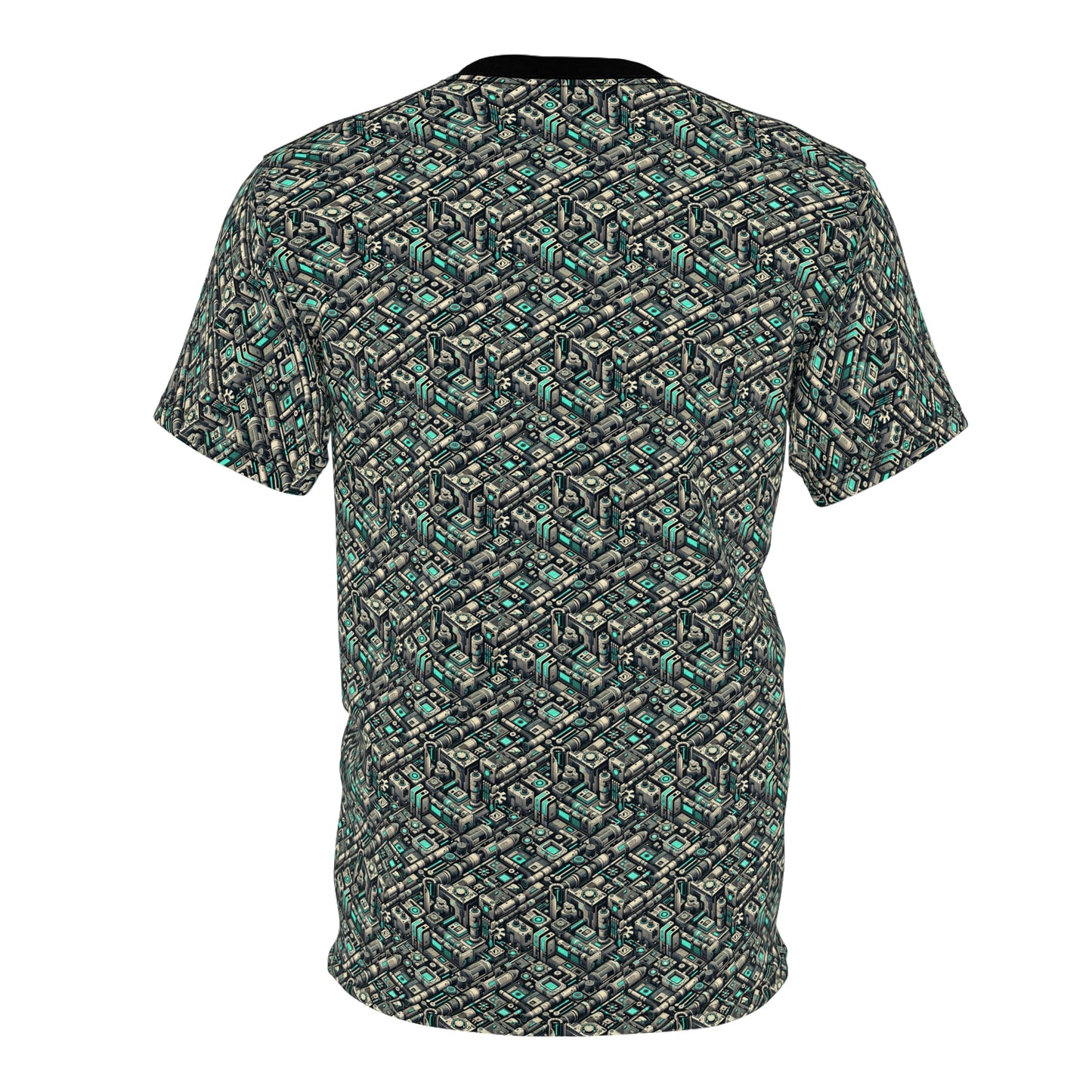 Tech Utility Fusion Modern Tech Streetwear Unisex Cut & Sew Tee - 8404 Design-49