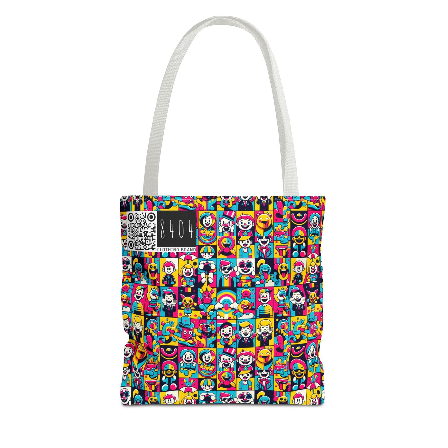 Neon Pop Playful Pop Culture Mashup Tote Bag - 8404 Design-60