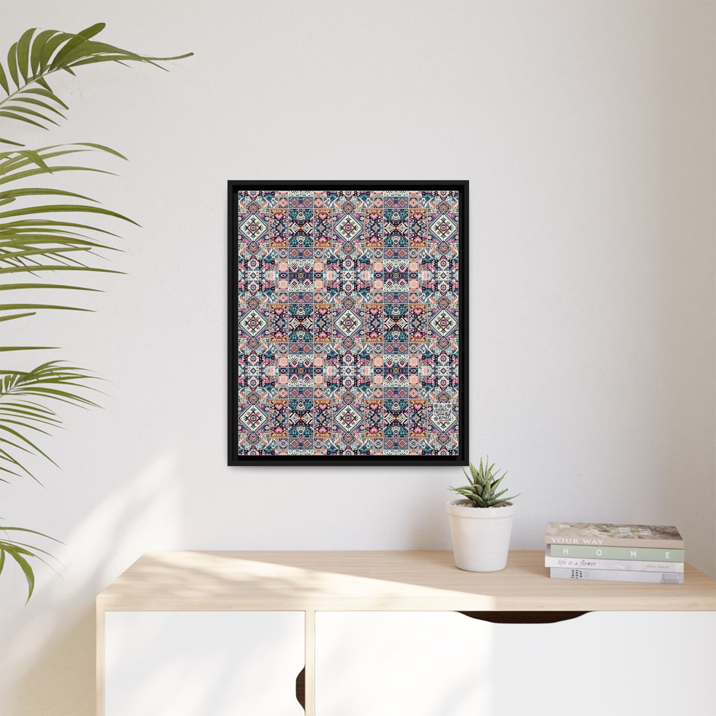 Matte Canvas, Framed (multi-Color) - 8404 Design-01