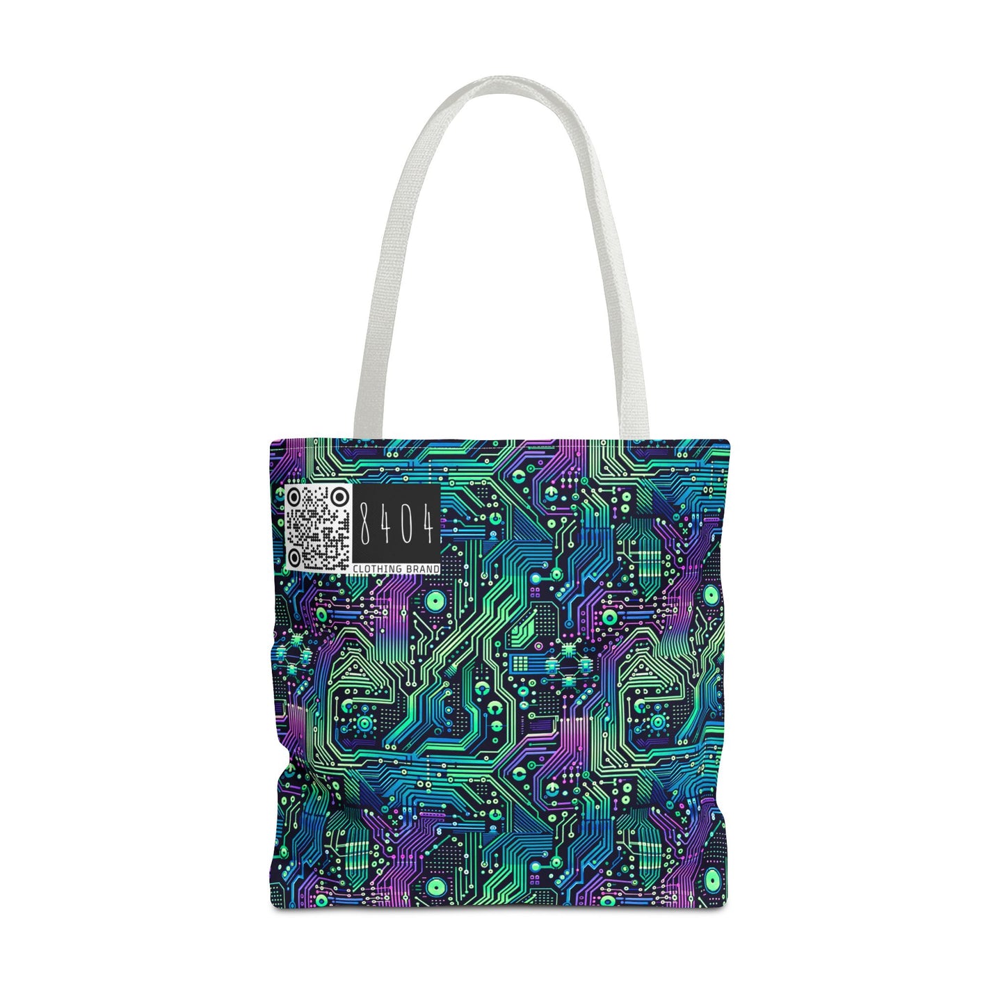 Tech-Infused Neon Tech-Forward Streetwear Tote Bag - 8404 Design-66