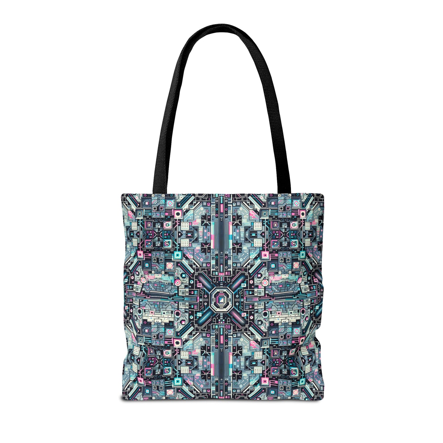 Digital Renaissance Tech-Forward Maximalism Tote Bag - 8404 Design-44
