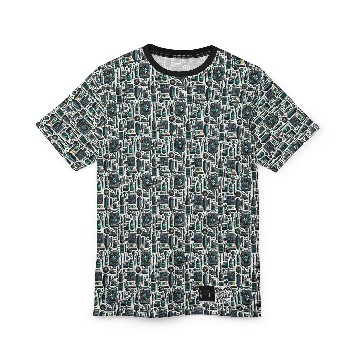 Tech Utility Fusion Modern Tech Streetwear Unisex Cut & Sew Tee - 8404 Design-53