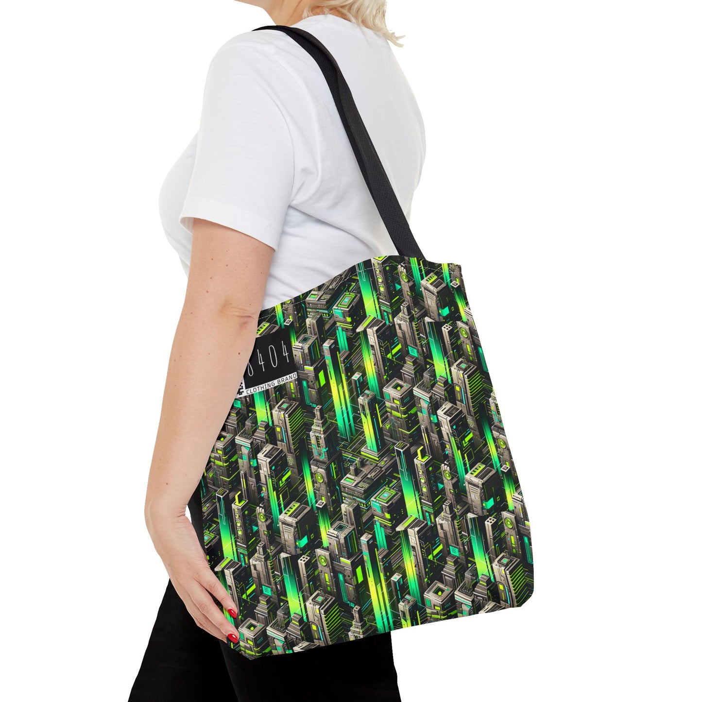 Digital Rebellion Tech-Forward Streetwear Tote Bag - 8404 Design-63