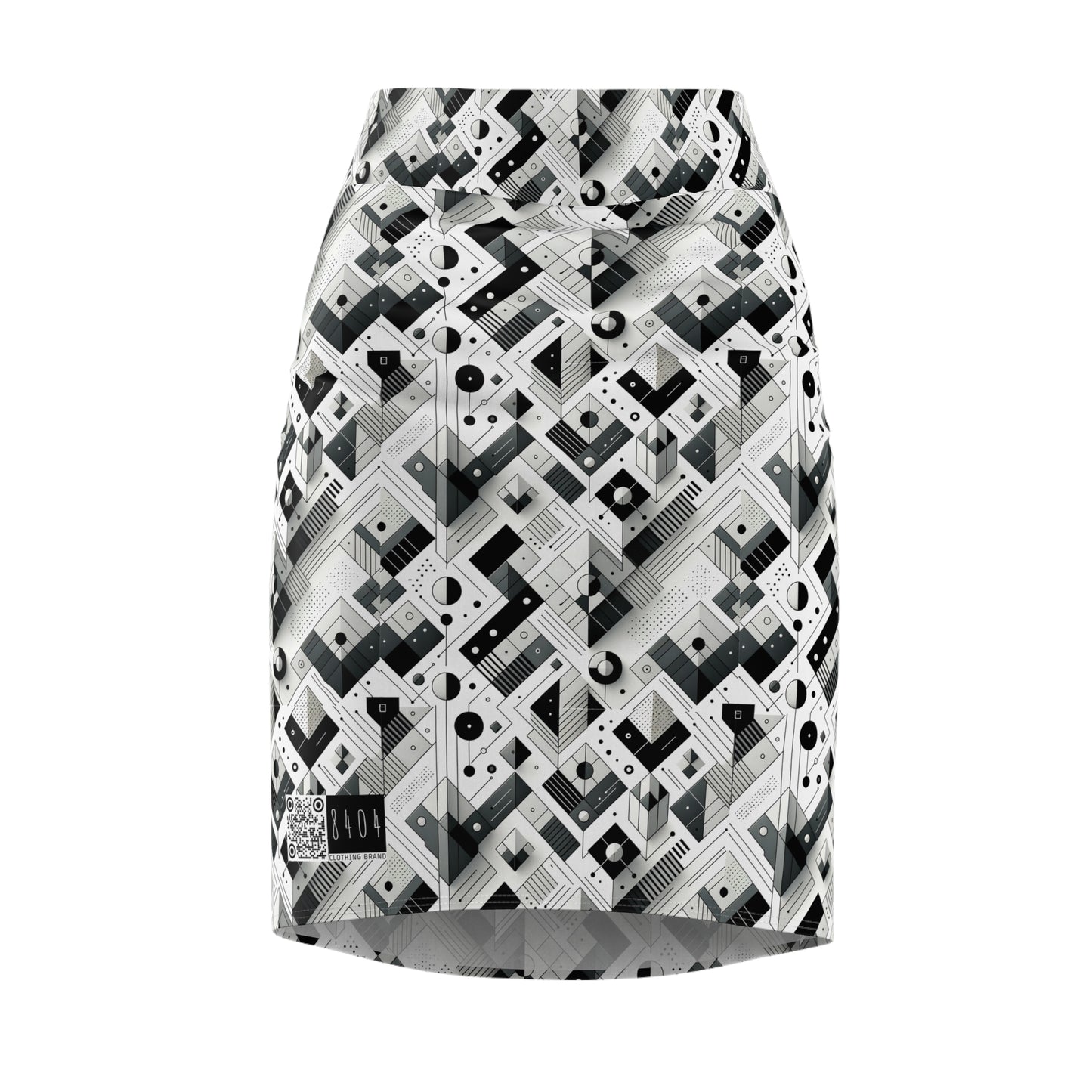 Digital Minimalism Minimalist Tech Women's Pencil Skirt - 8404 Design-69