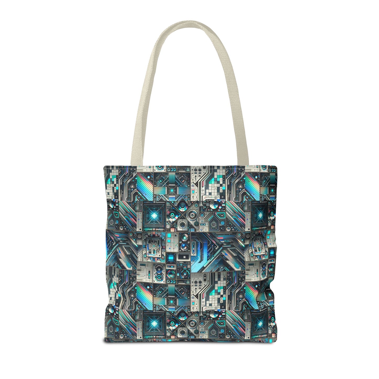Tech-Infused Futurism Sleek Tech Edge Tote Bag - 8404 Design-48