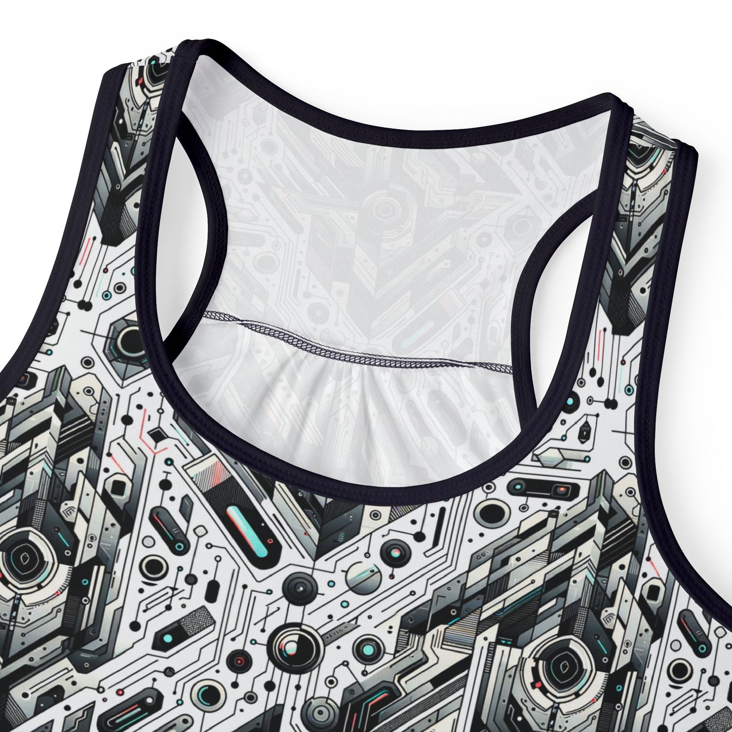 Tech-Infused Streetwear Tech-Forward Minimalism Women's Tank Top - 8404 Design-51