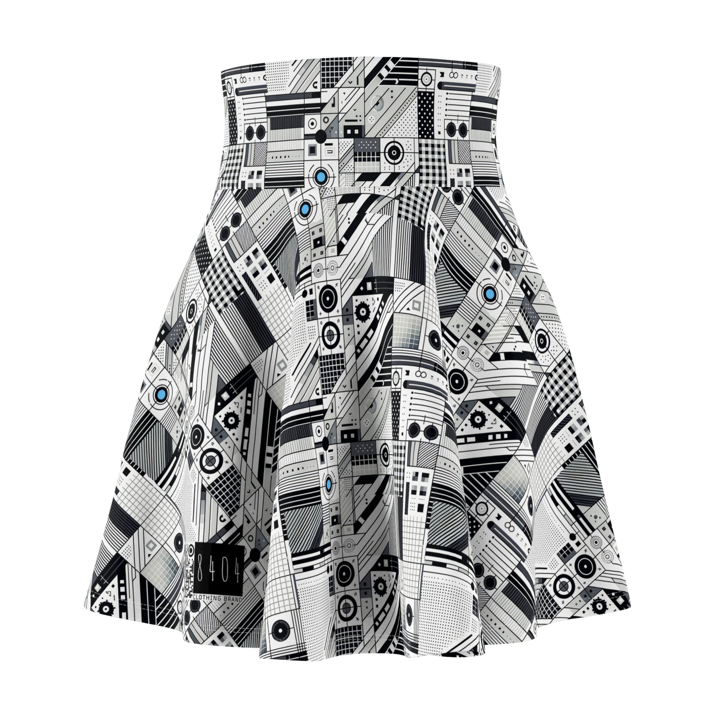 Digital Minimalism Minimalist Tech Women's Skater Skirt - 8404 Design-52