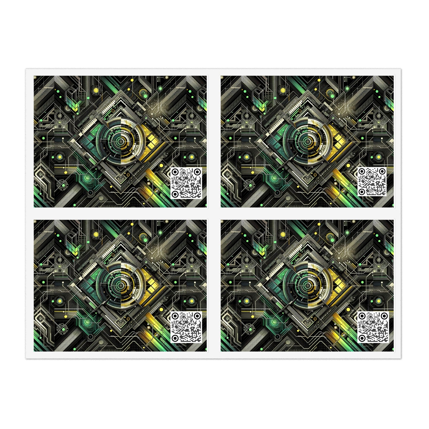 Tech Noir Graphics Tech-Inspired Streetwear Sticker Sheets - 8404 Design-57